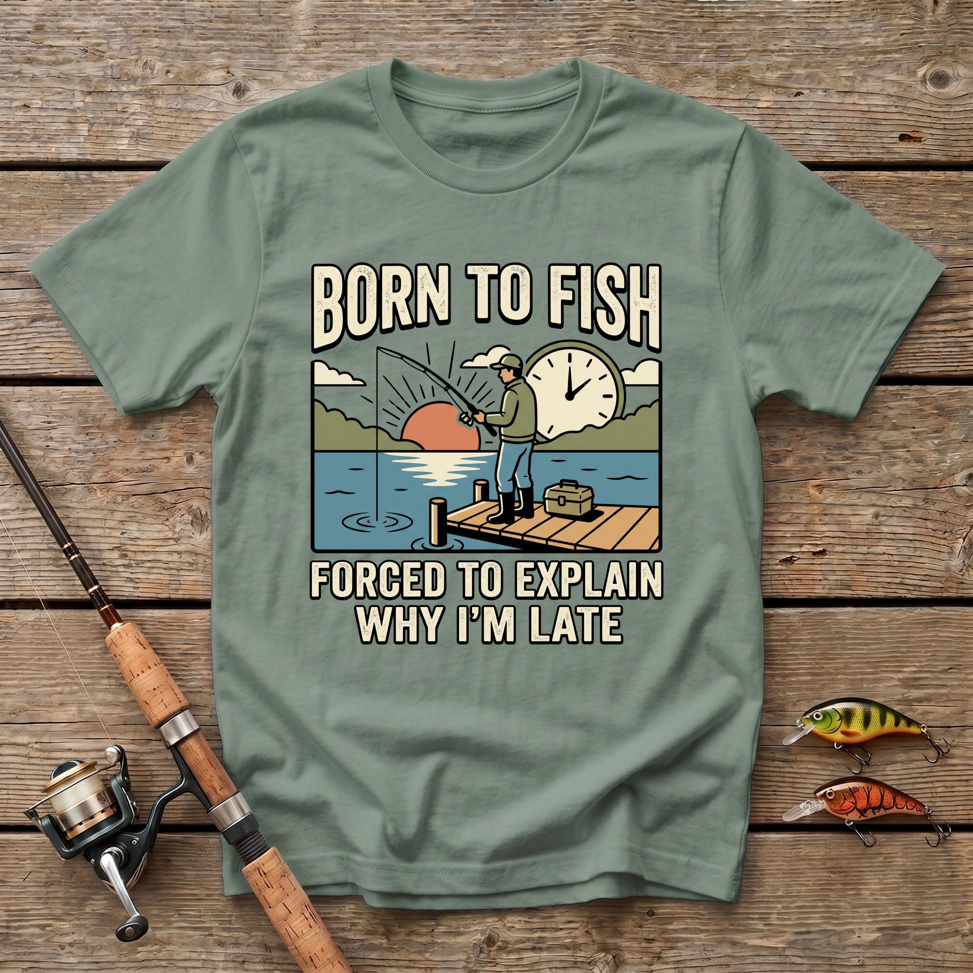 Born To Fish, Forced To Explain T-Shirt