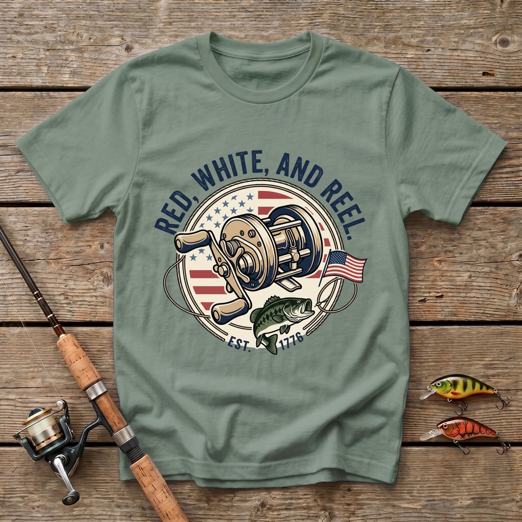 Red, White And Reel T-Shirt