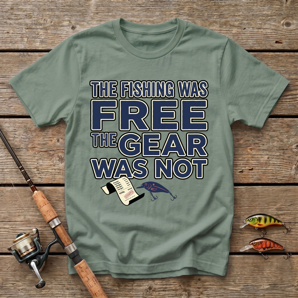 The Fishing Was Free, The Gear Was Not T-Shirt