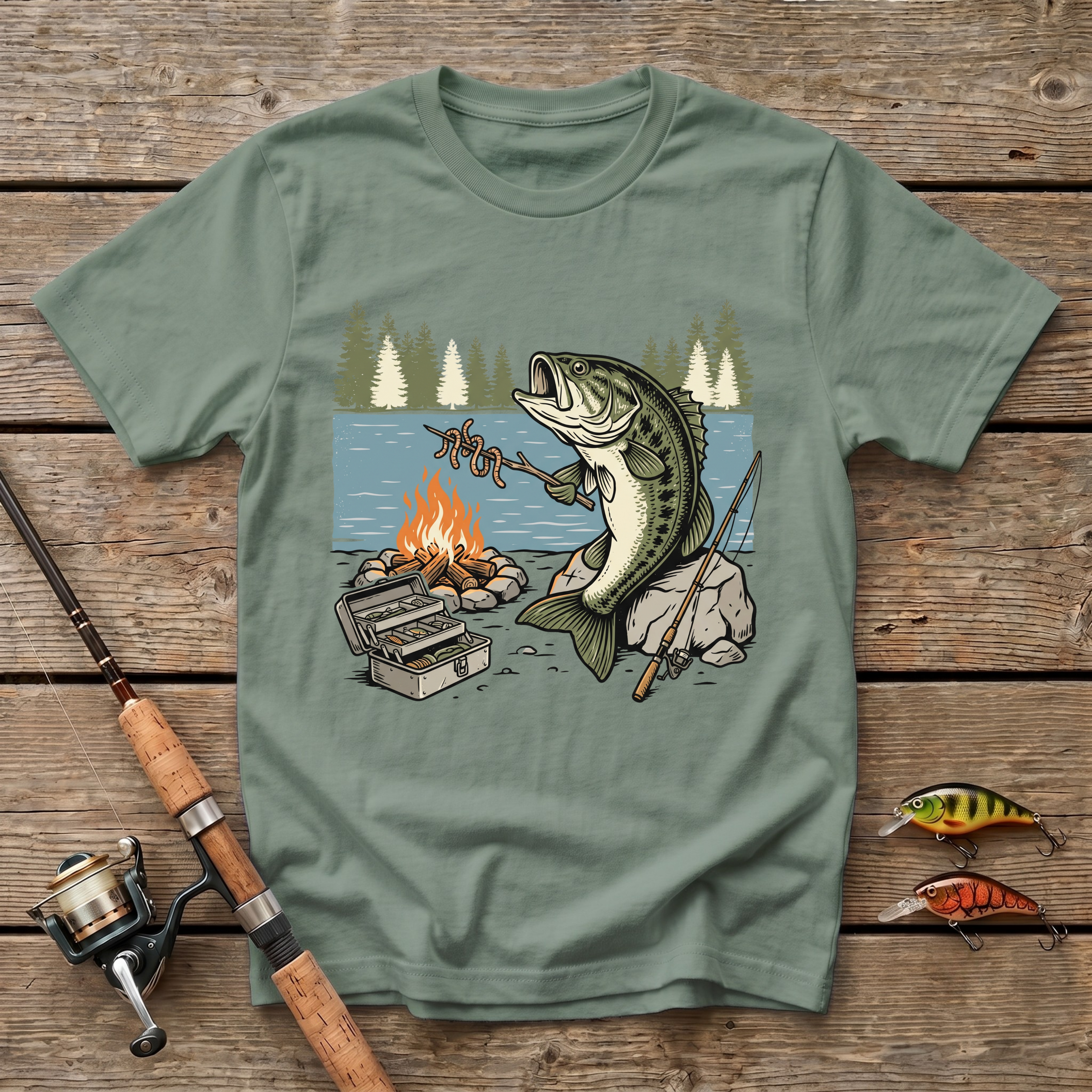 Bass Worm Grill T-Shirt