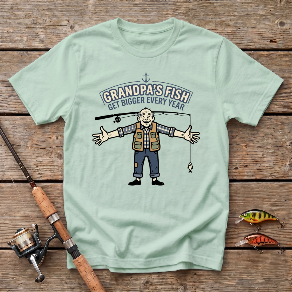 Grandpa's Fish Get Bigger Every Year T-Shirt
