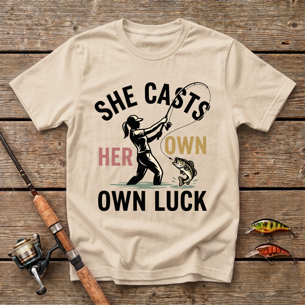 She Casts Her Own Luck T-Shirt
