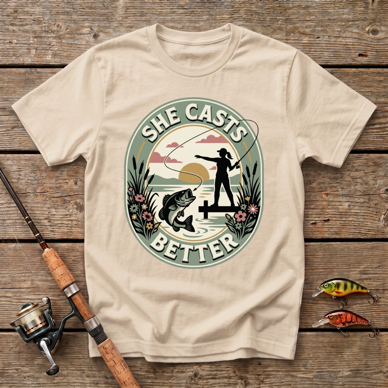 She Casts Better T-Shirt