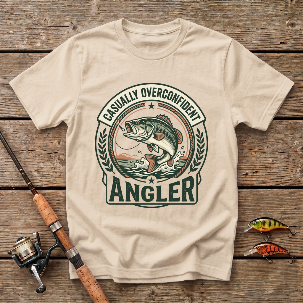 Casually Overconfident Angler T-Shirt