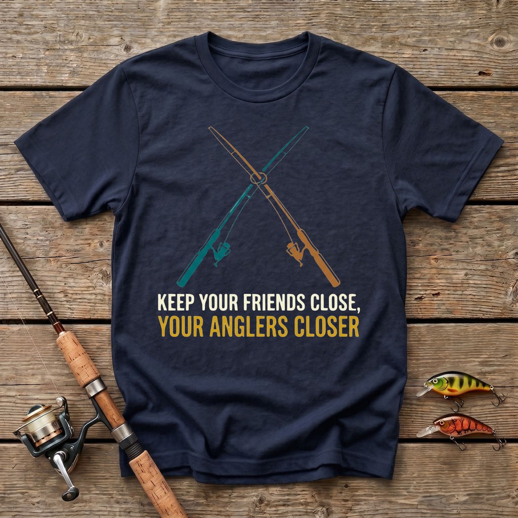 Keep Your Friends Close, Your Anglers Closer T-Shirt