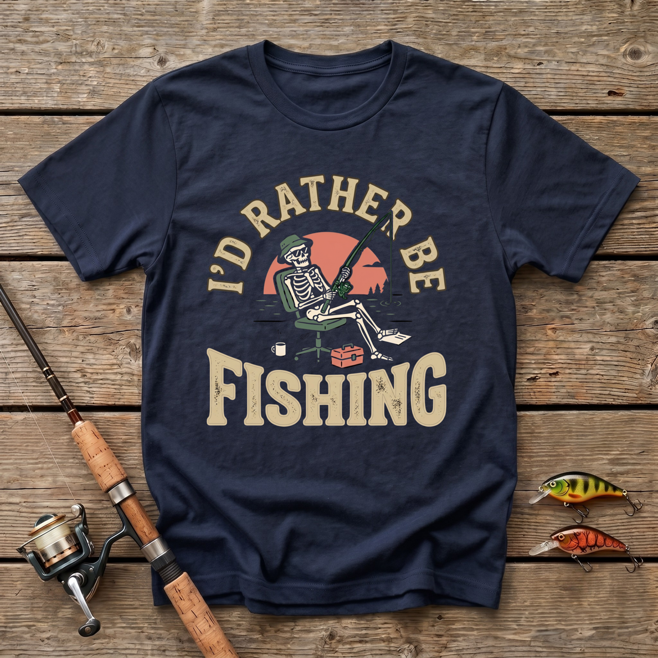 Id Rather Be Fishing T-Shirt