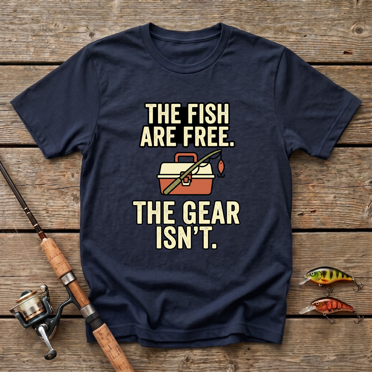 The Fish Are Free, The Gear Isn't T-Shirt