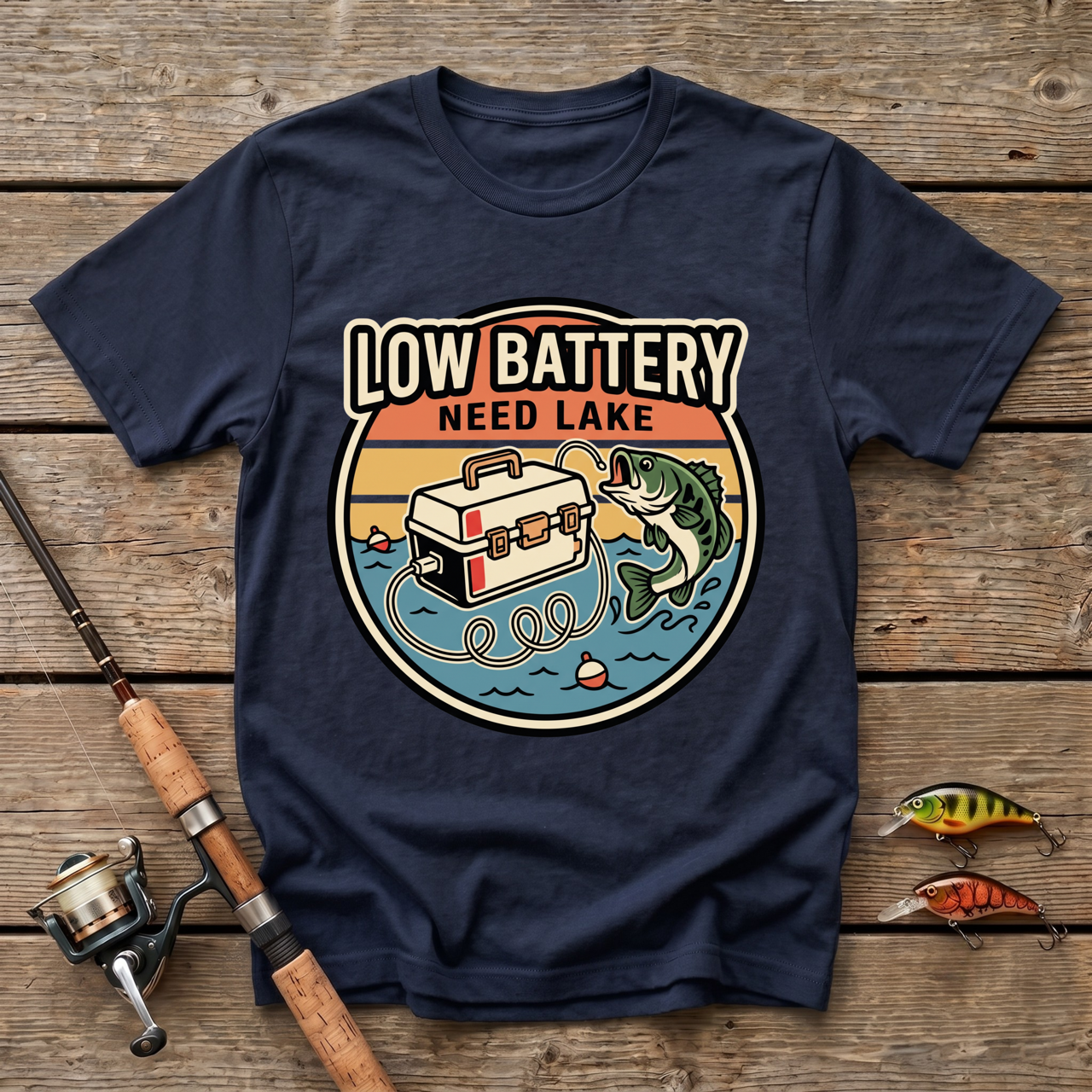 Low Battery, Need A Lake T-Shirt