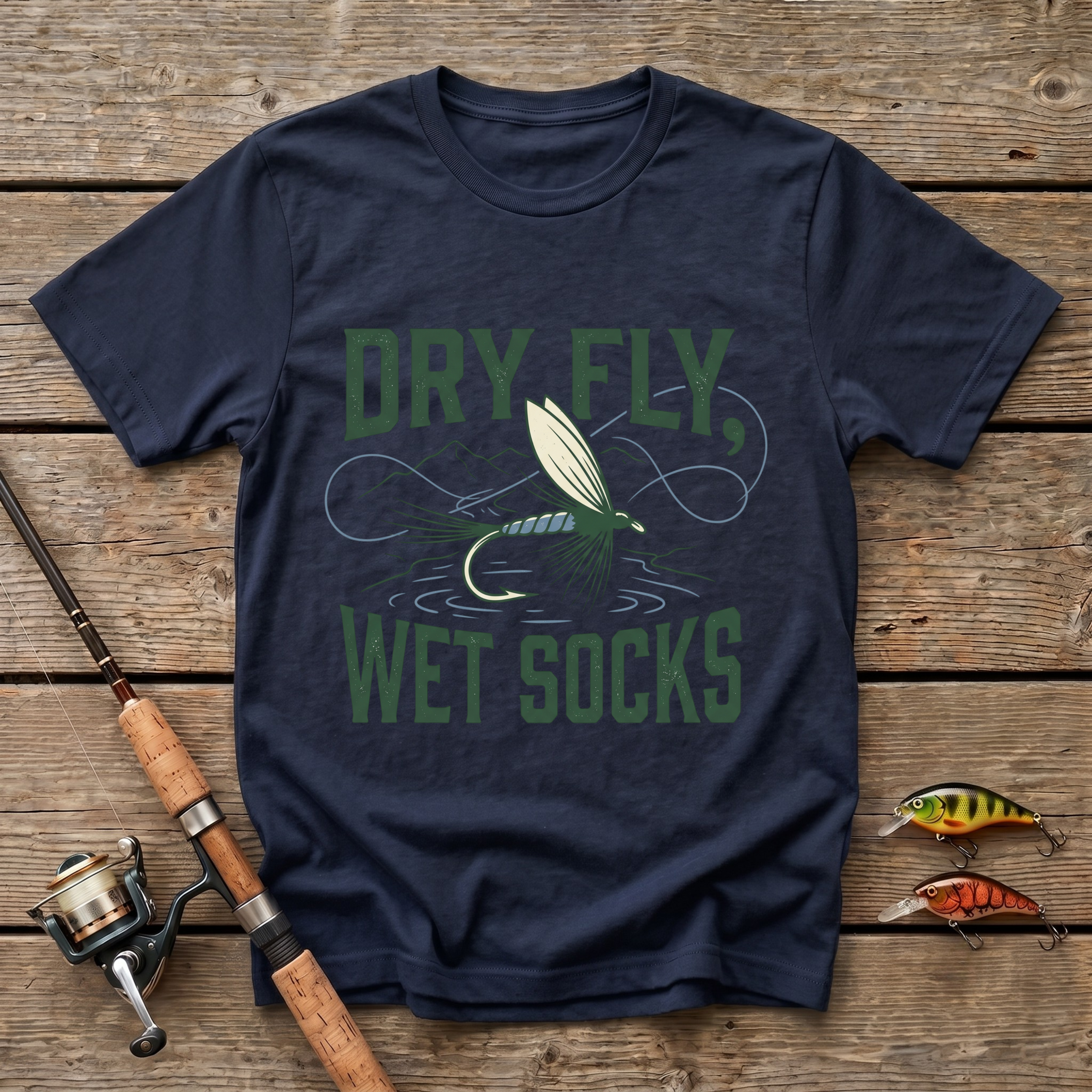 Dry Fly, Wet Socks T-Shirt