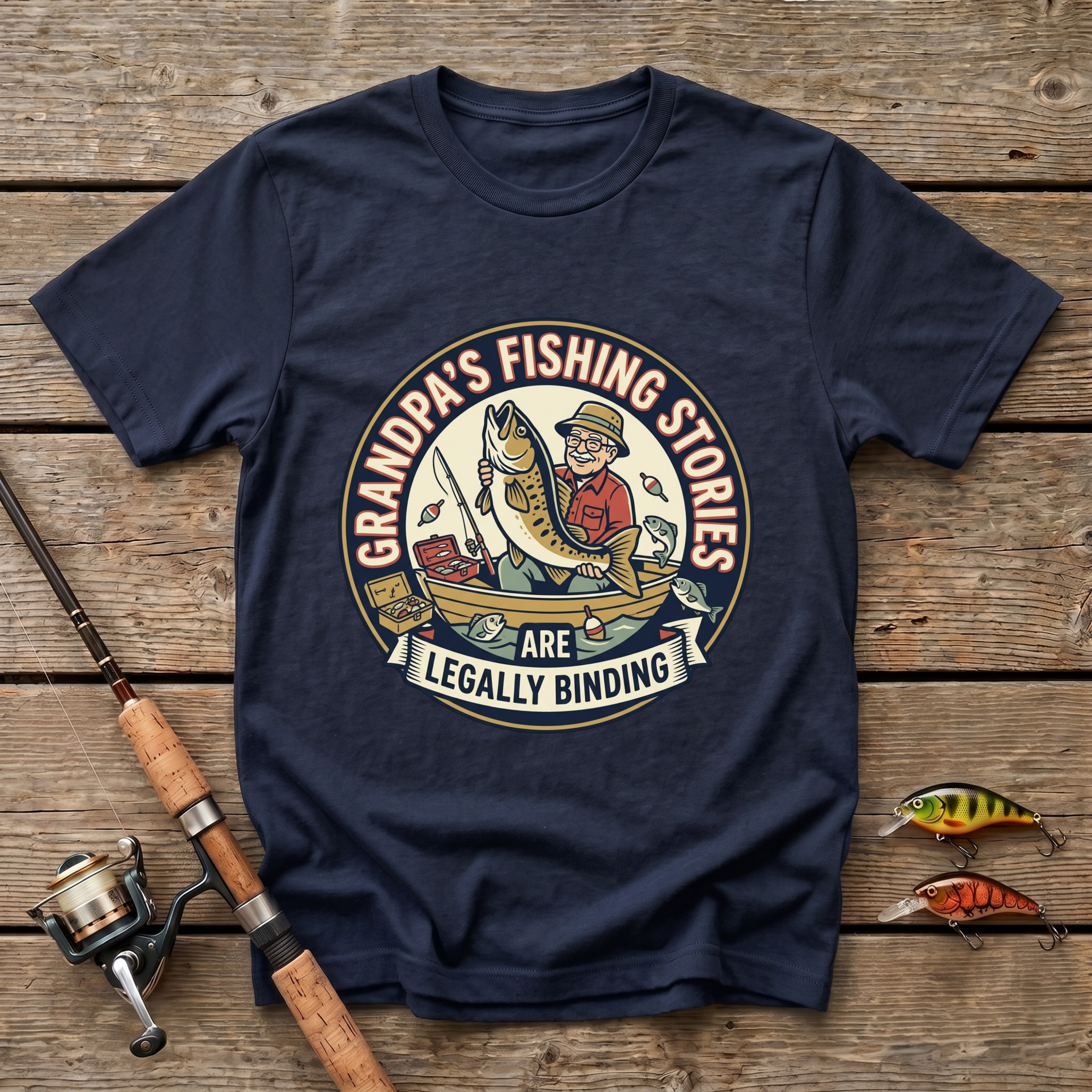 Grandpa's Fishing Stories T-Shirt