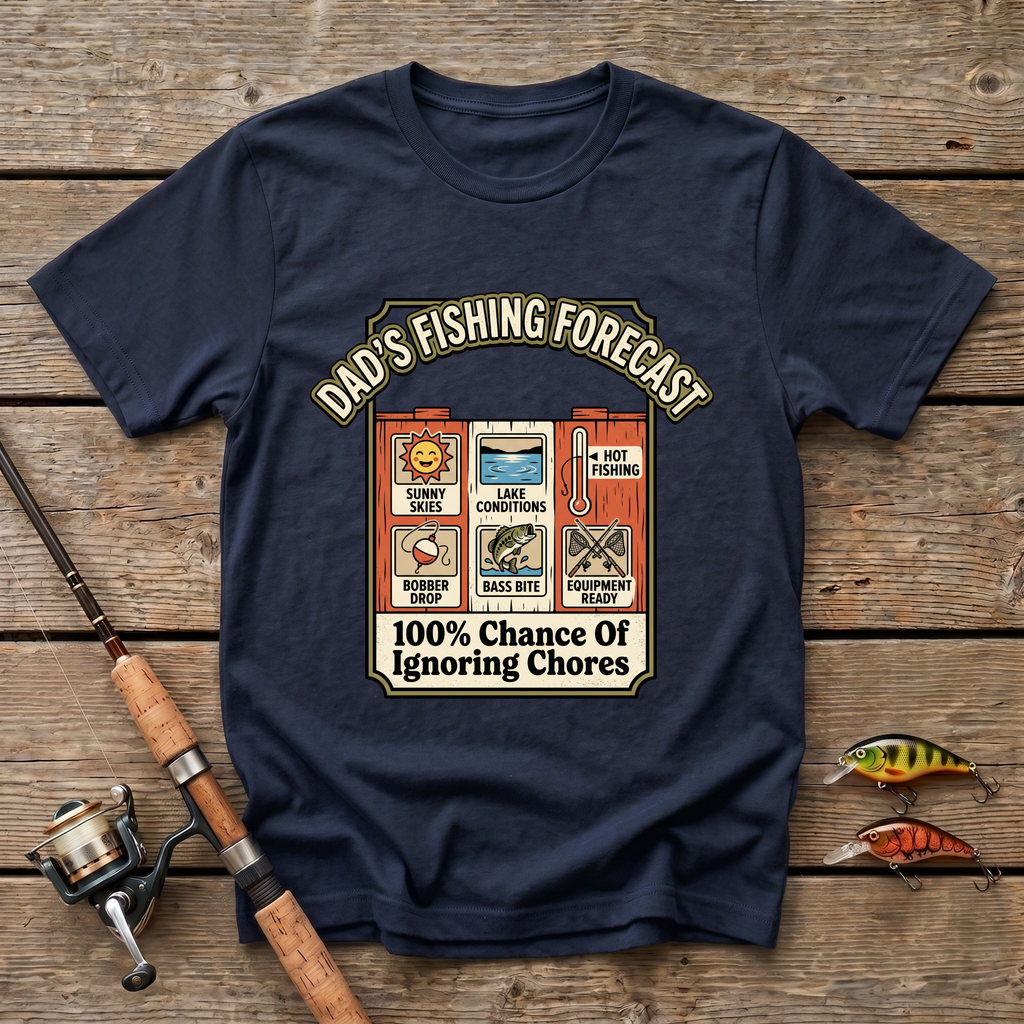 Dad's Fishing Forecast T-Shirt
