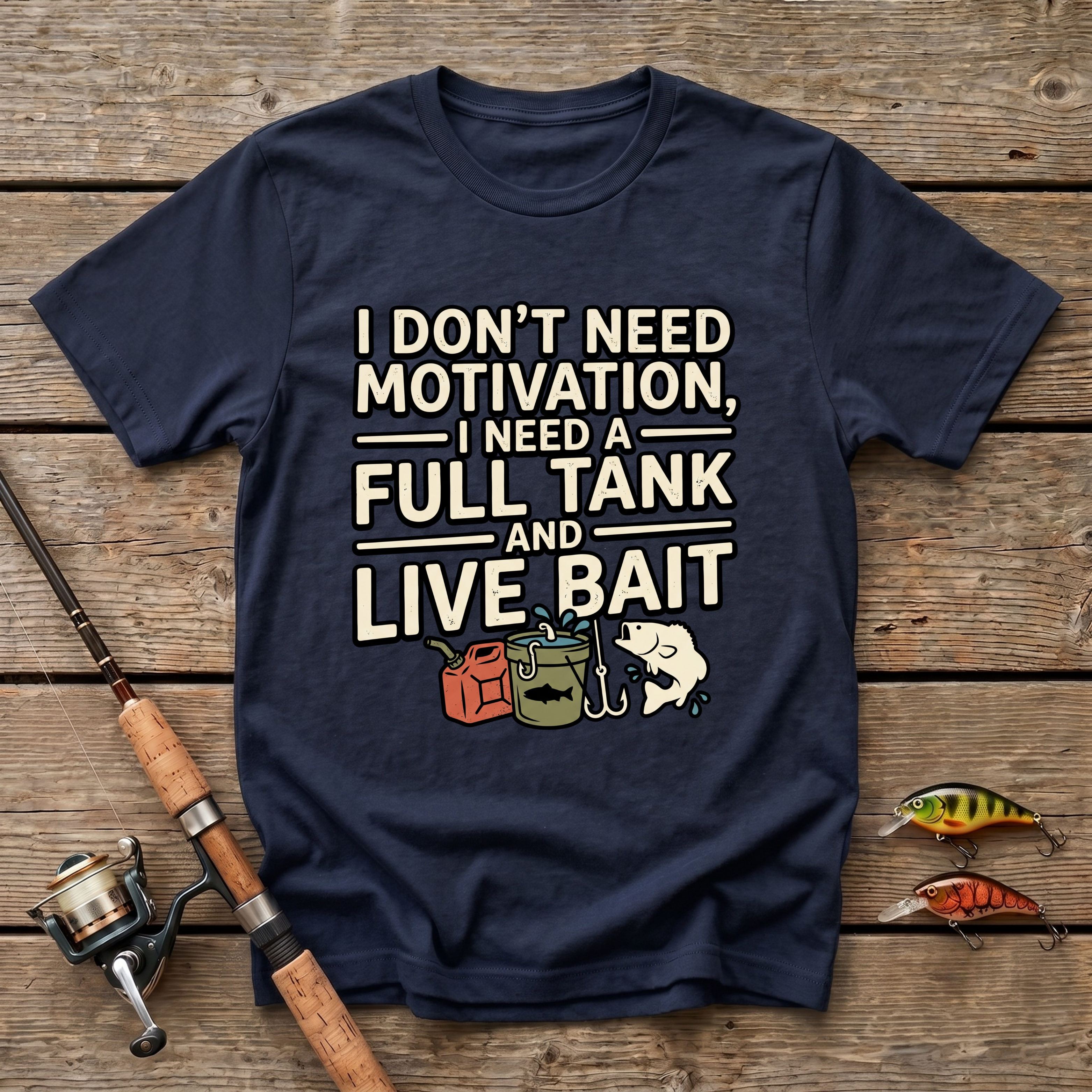Full Tank And Live Bait T-Shirt