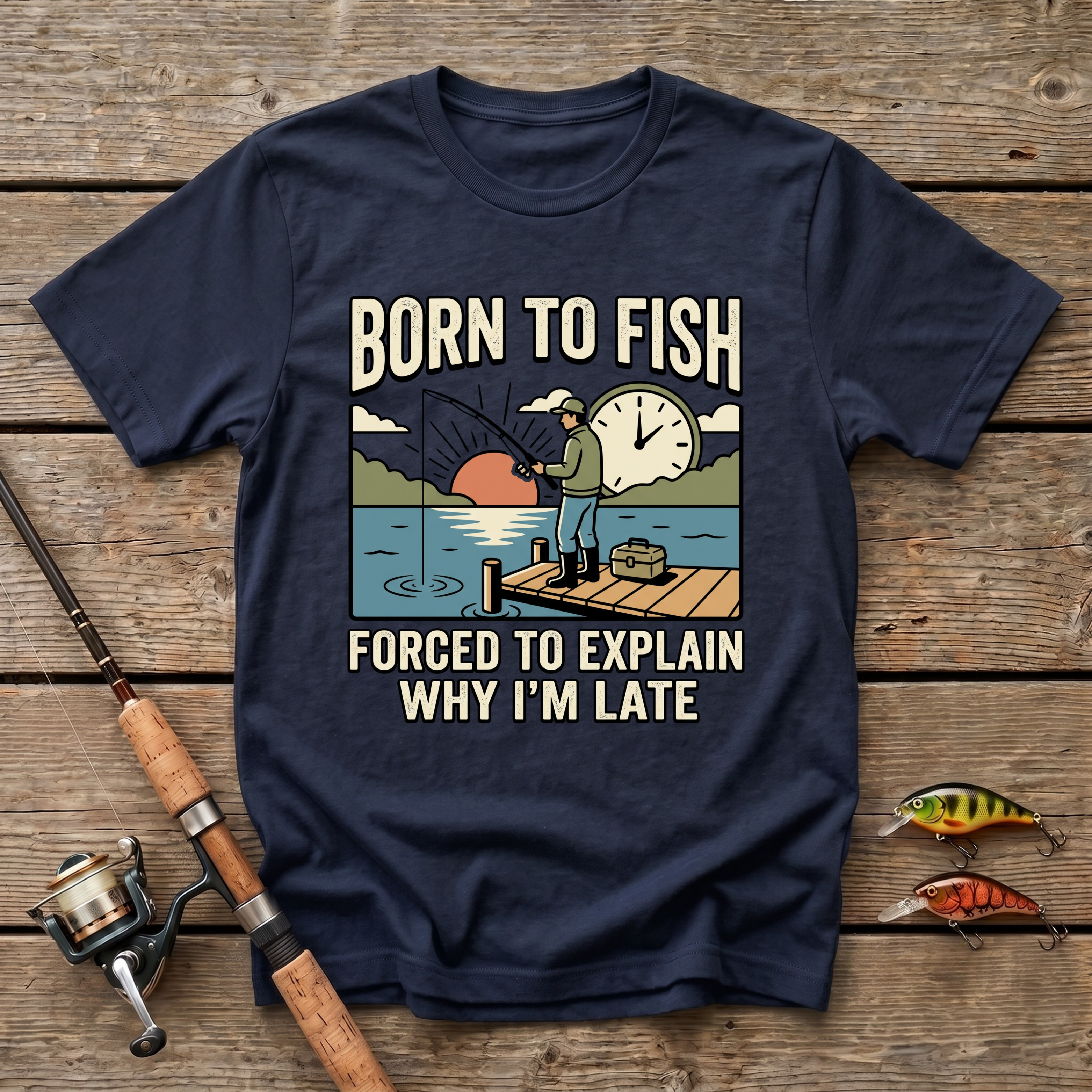 Born To Fish, Forced To Explain T-Shirt