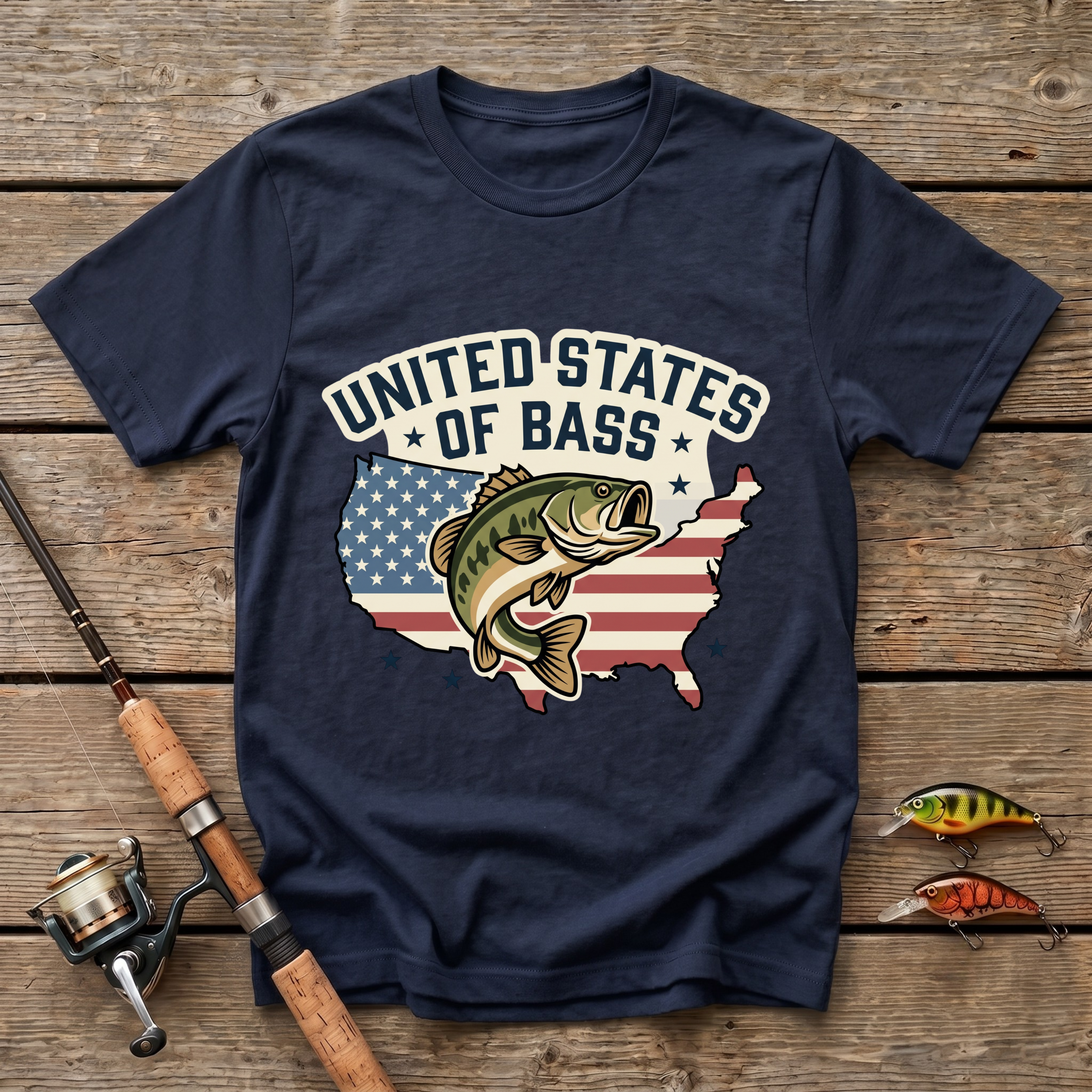 United States Of Bass T-Shirt