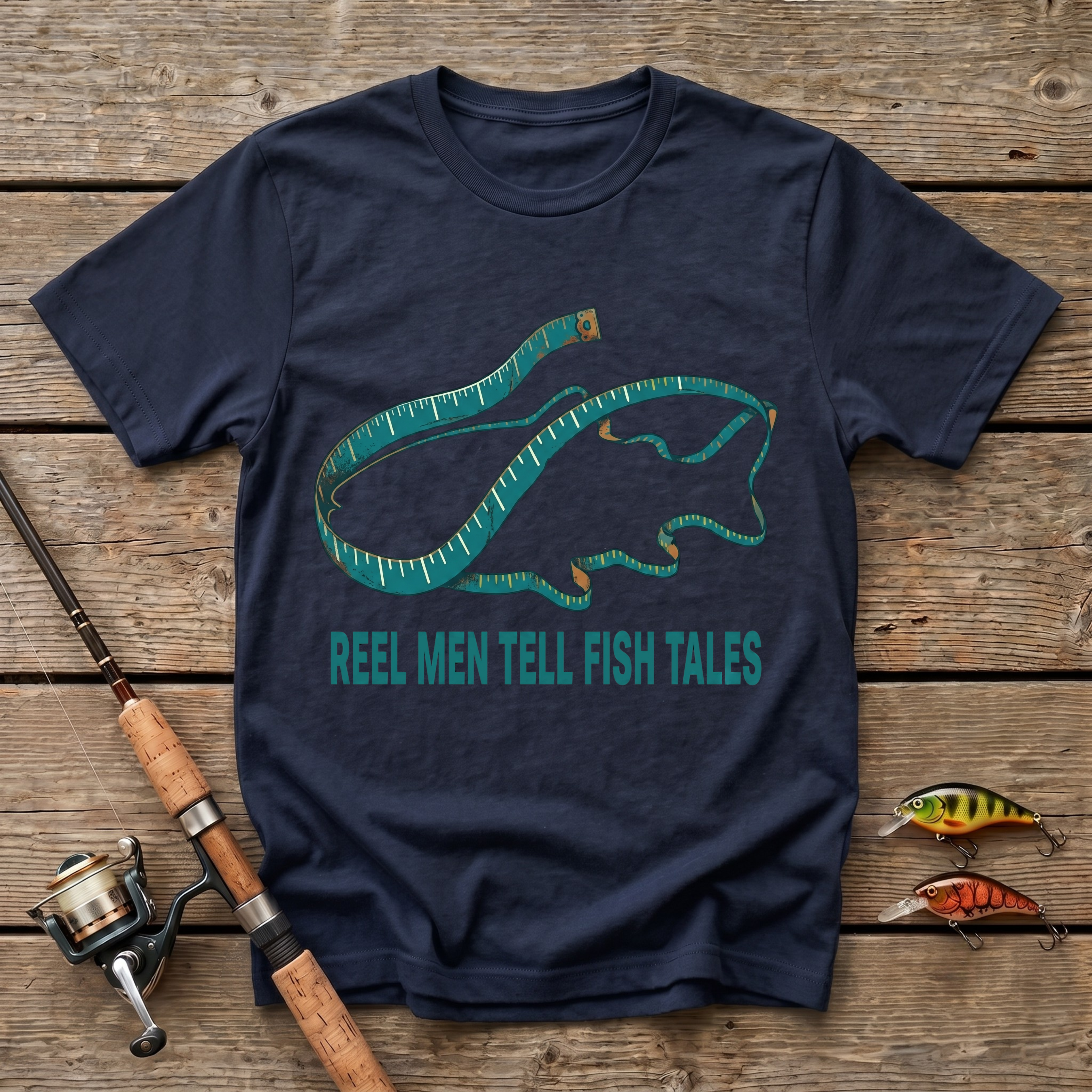 Reel Men Tell Fish Tales T-Shirt