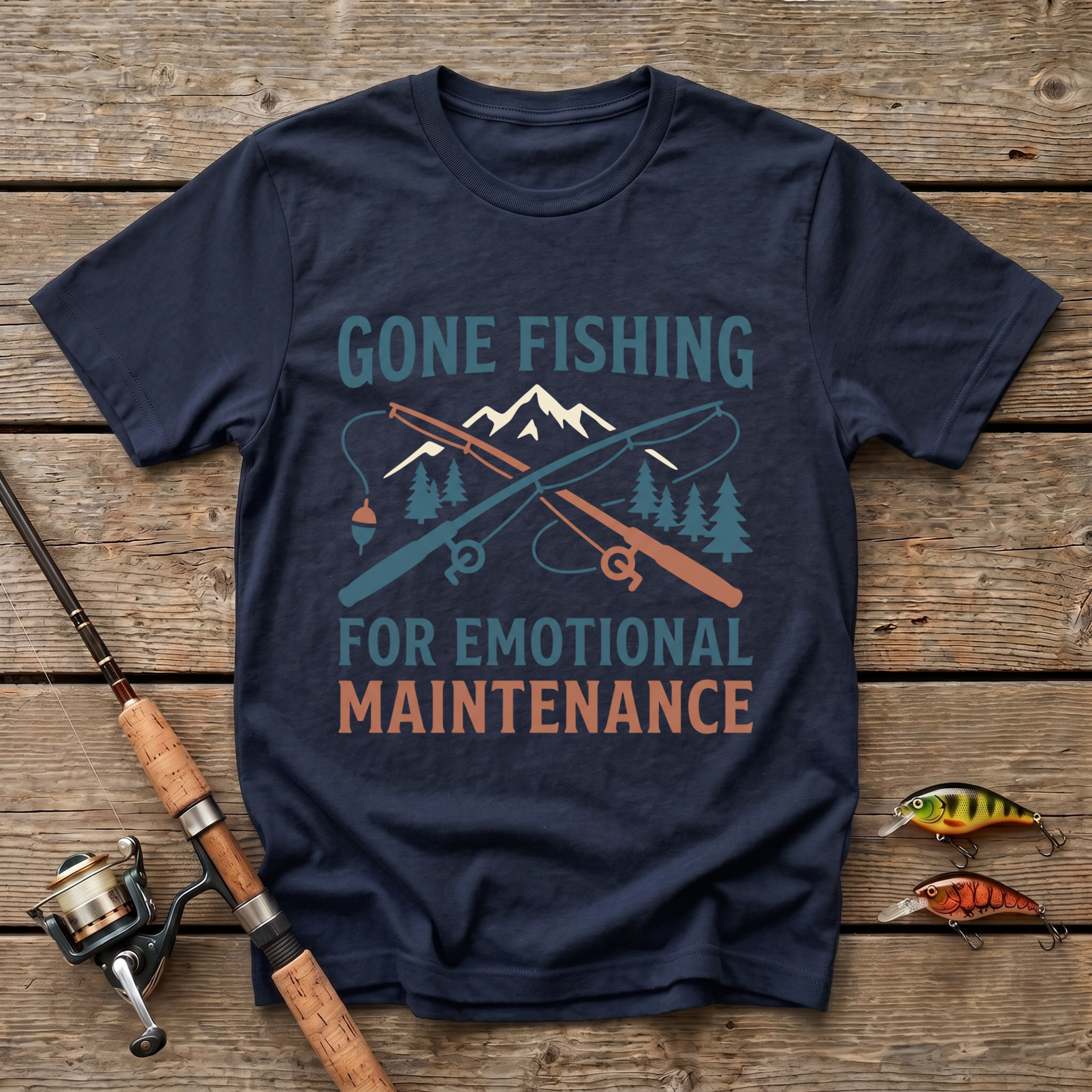 Fishing For Emotional Maintenance T-Shirt