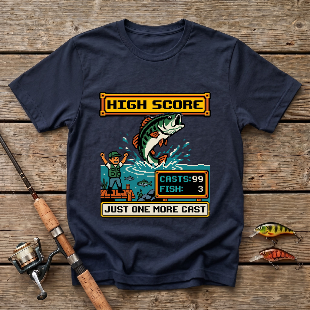High Score. Just One More Cast T-Shirt