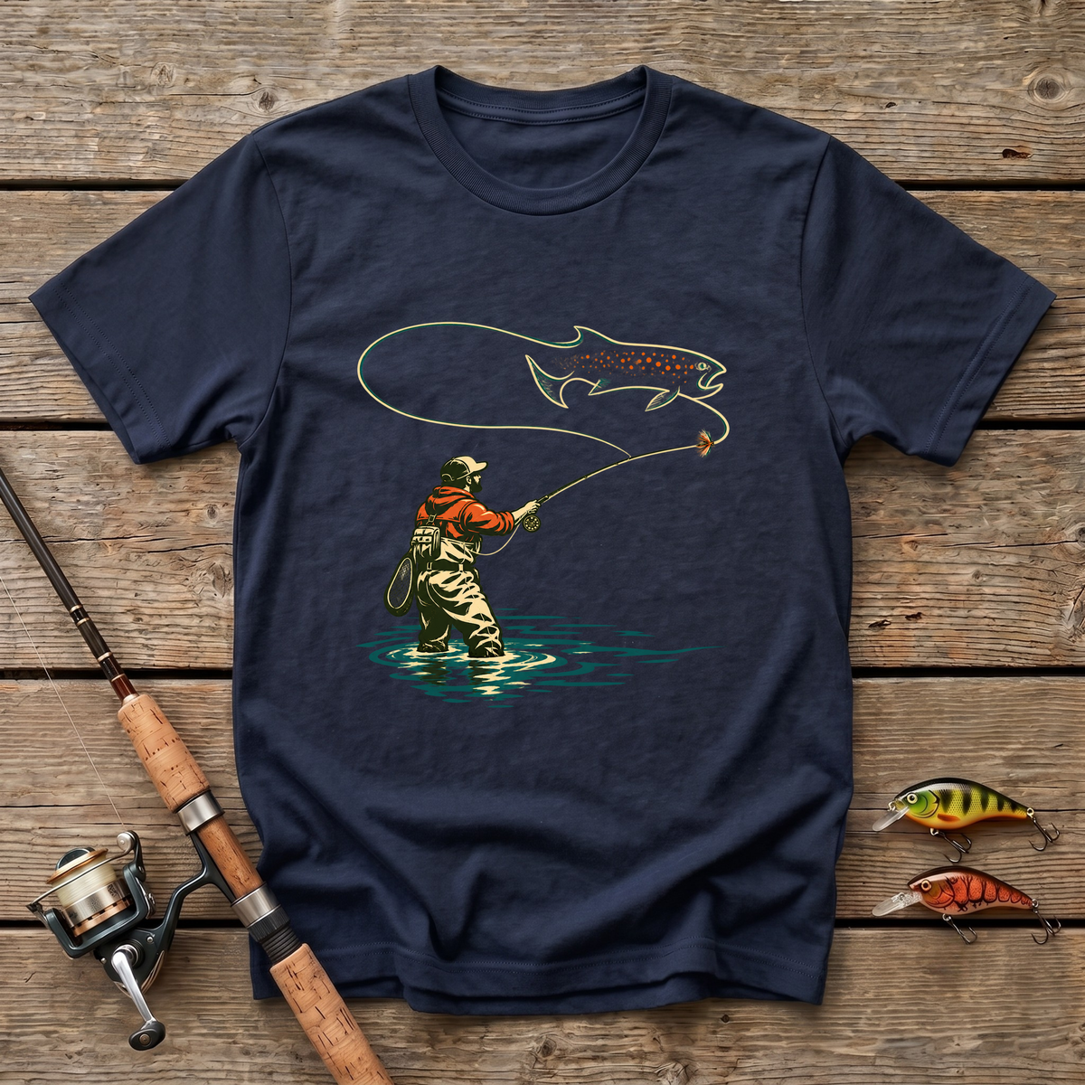 Trout Pattern T-Shirt
