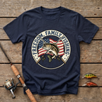 Freedom, Family, Fishing T-Shirt