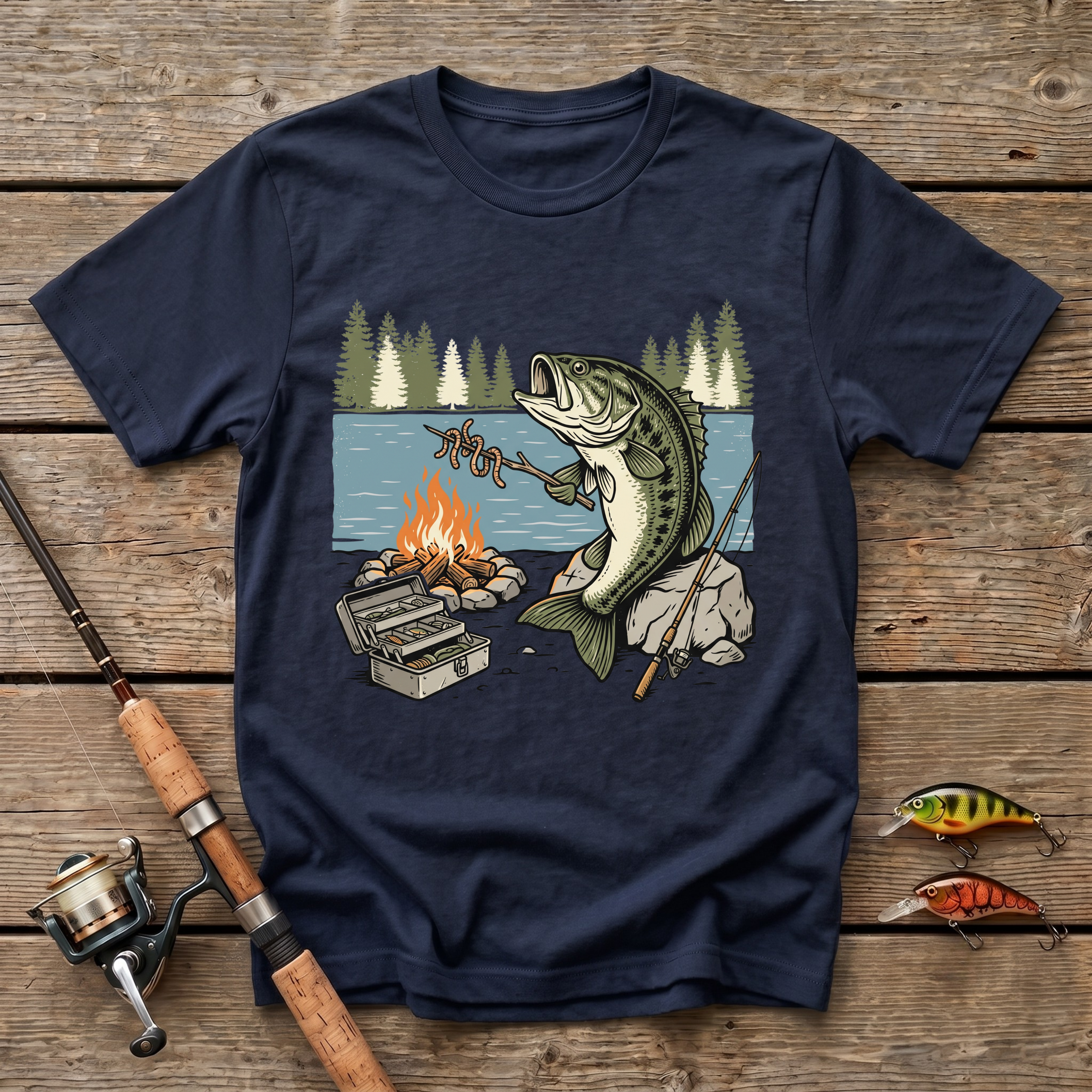 Bass Worm Grill T-Shirt