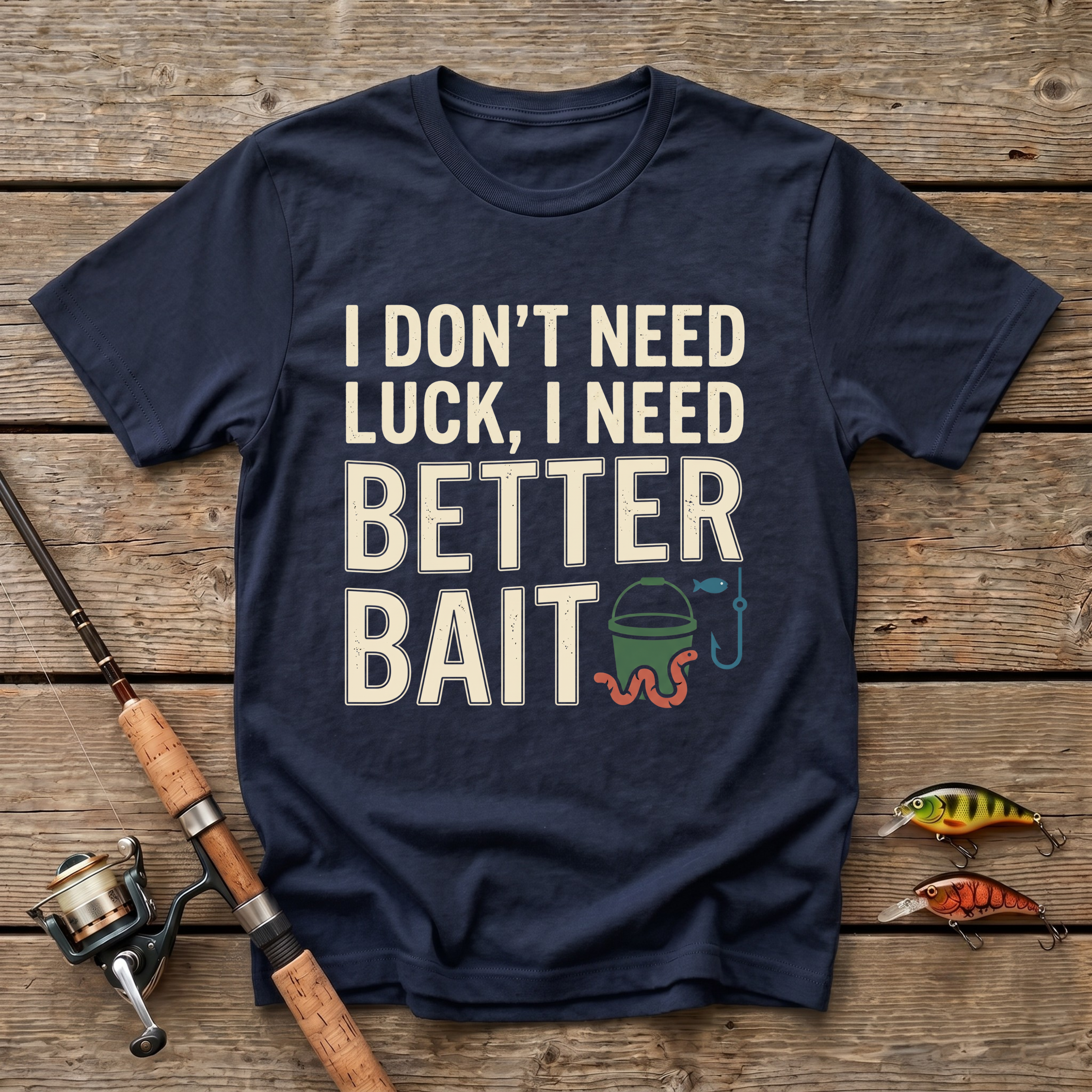 I Don't Need Luck, I Need Better Bait T-Shirt