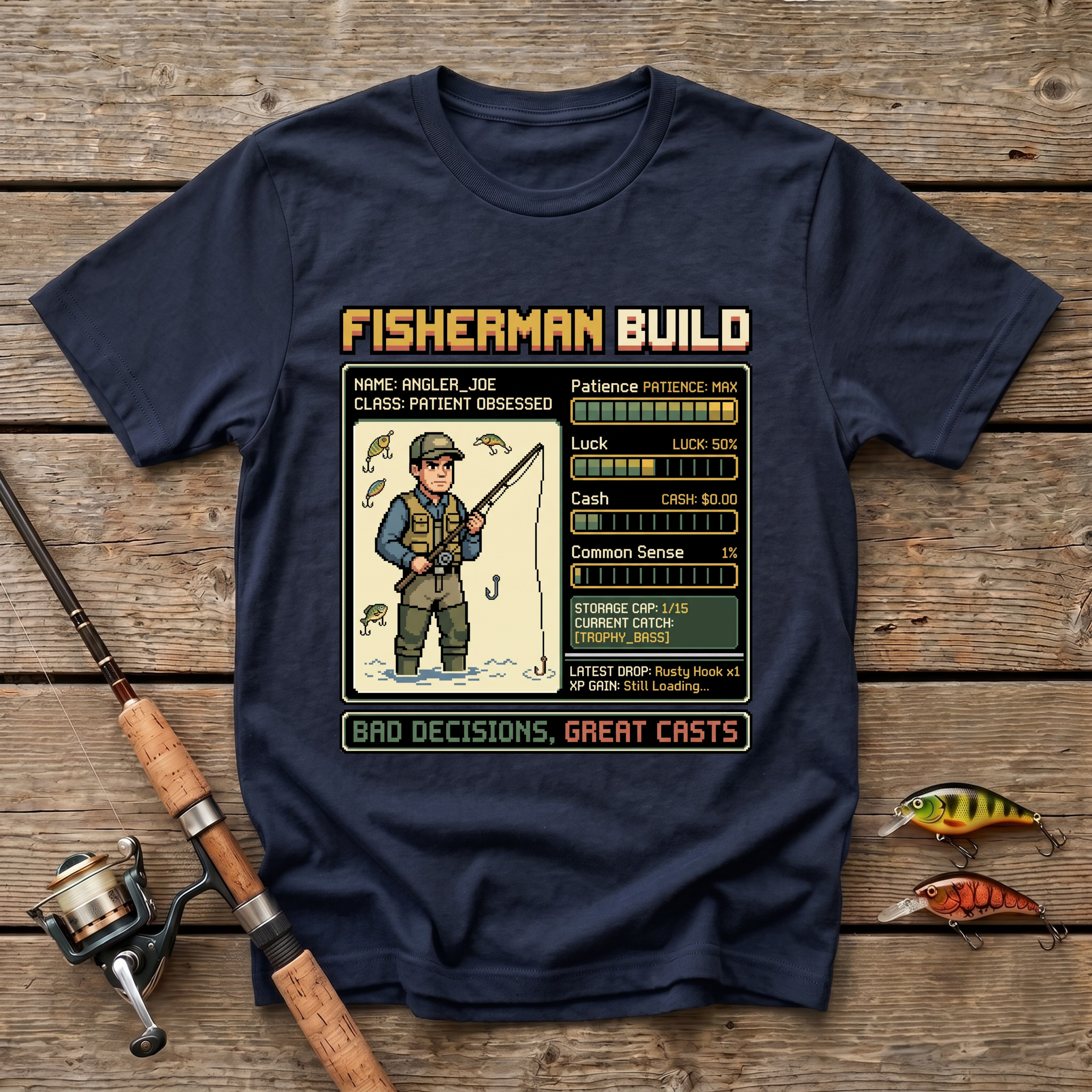 Fisherman Build T-Shirt