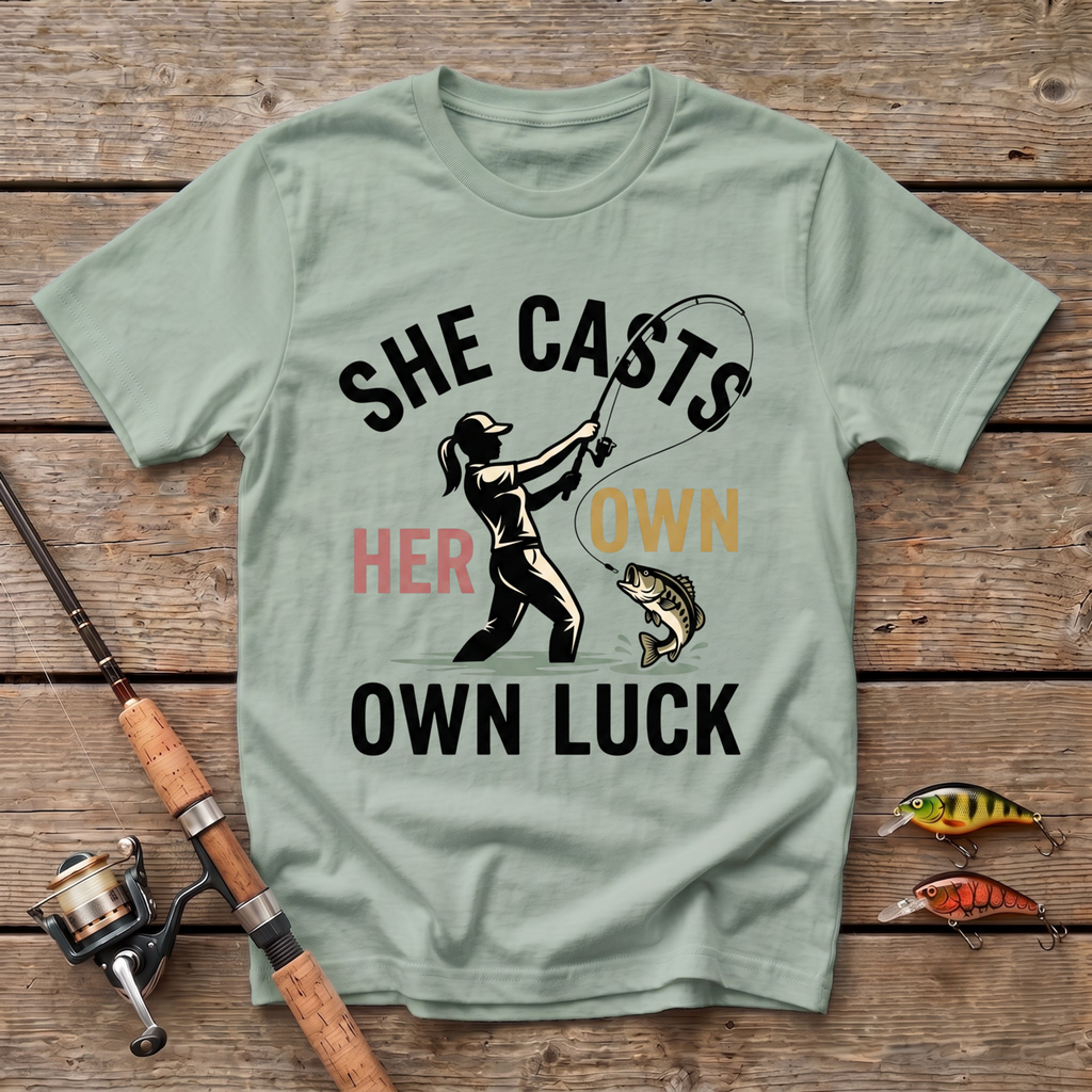 She Casts Her Own Luck T-Shirt