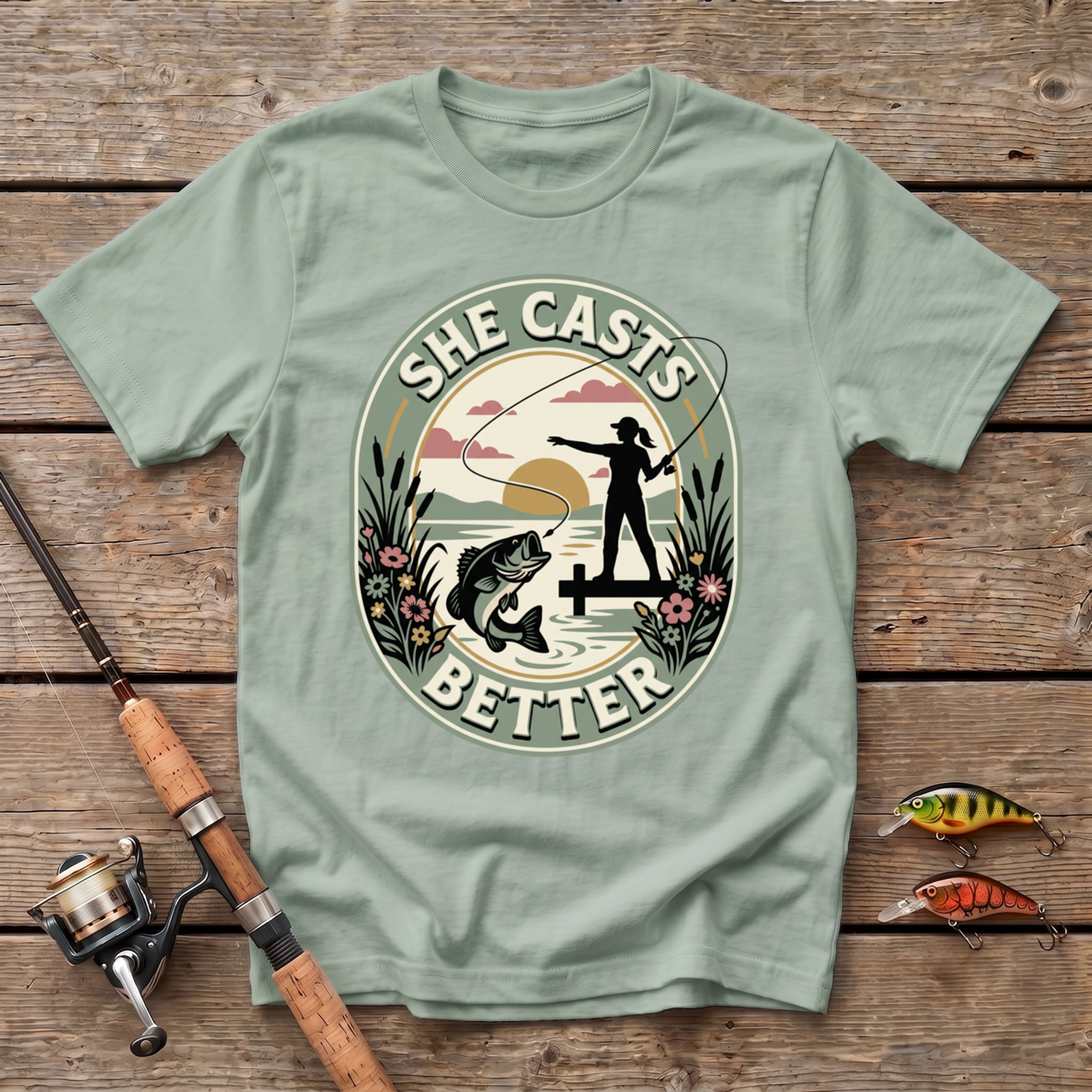 She Casts Better T-Shirt
