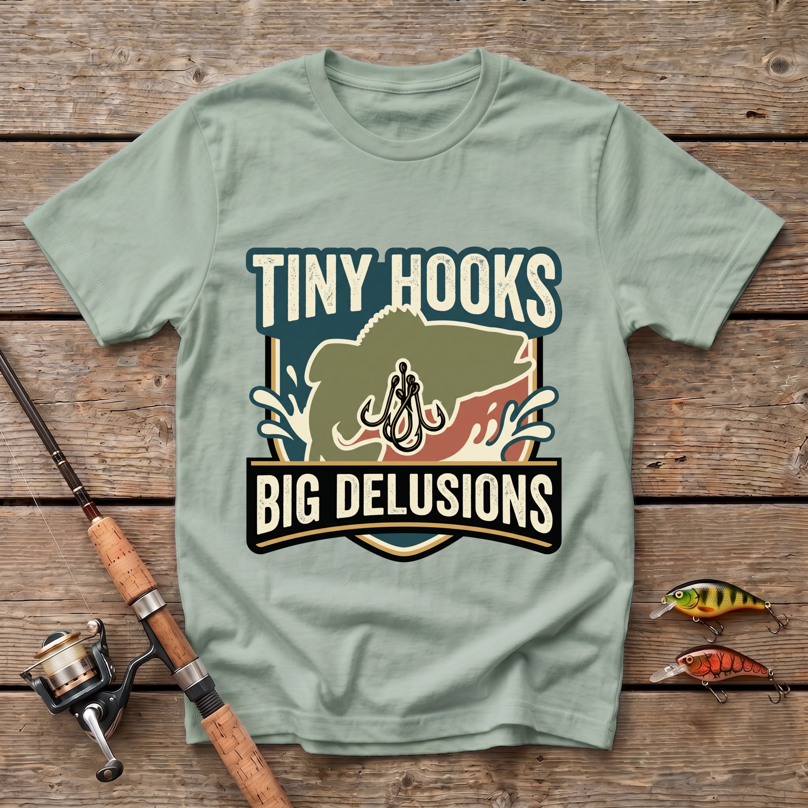 Tiny Hooks Big Delusions T-Shirt