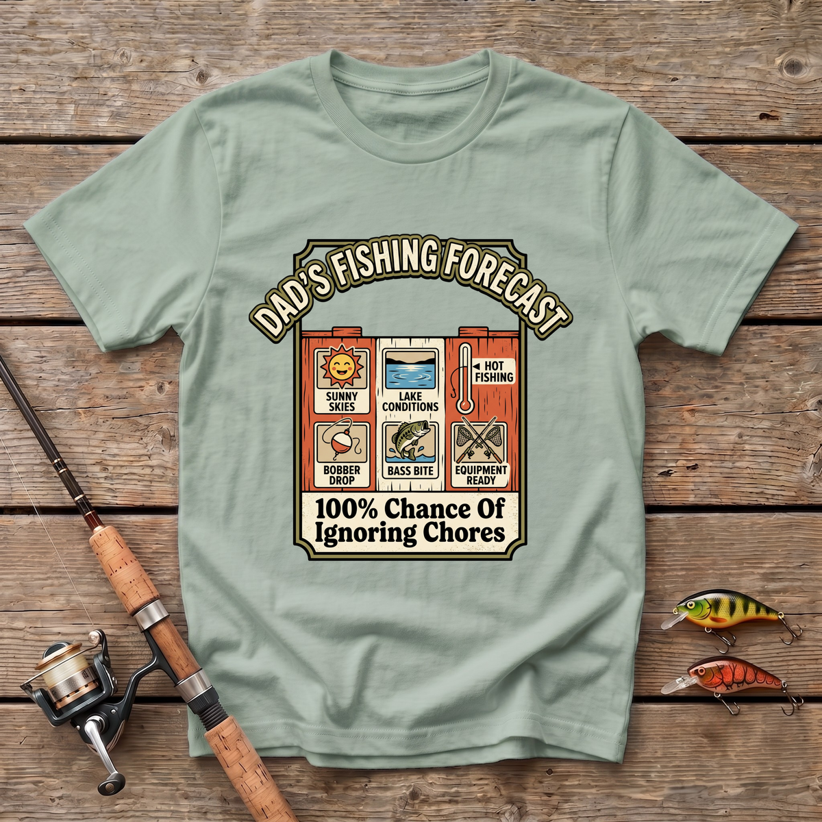 Dad's Fishing Forecast T-Shirt