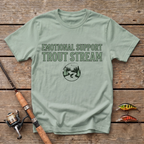 Emotional Support Trout Stream T-Shirt