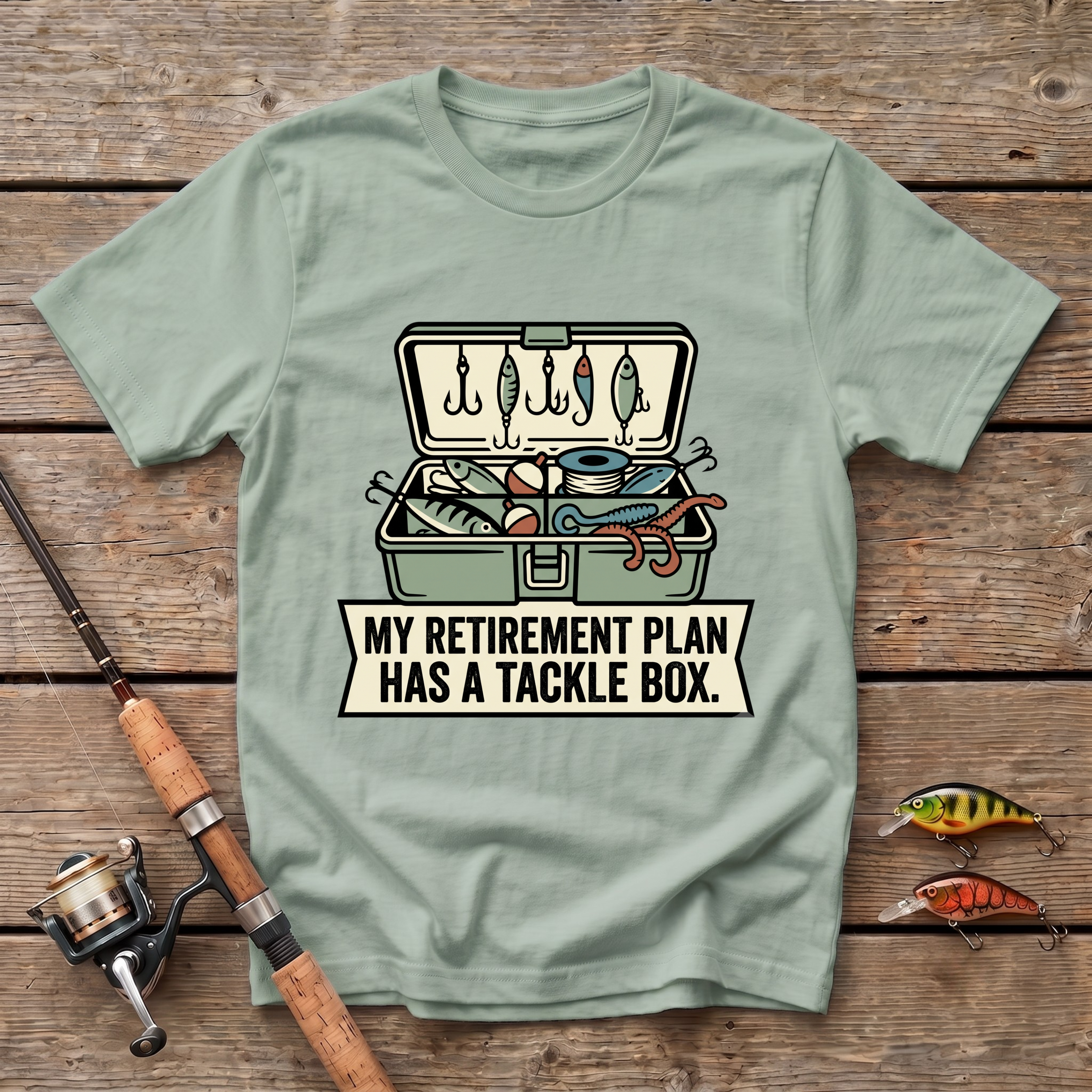 Retirement Tackle Box T-Shirt