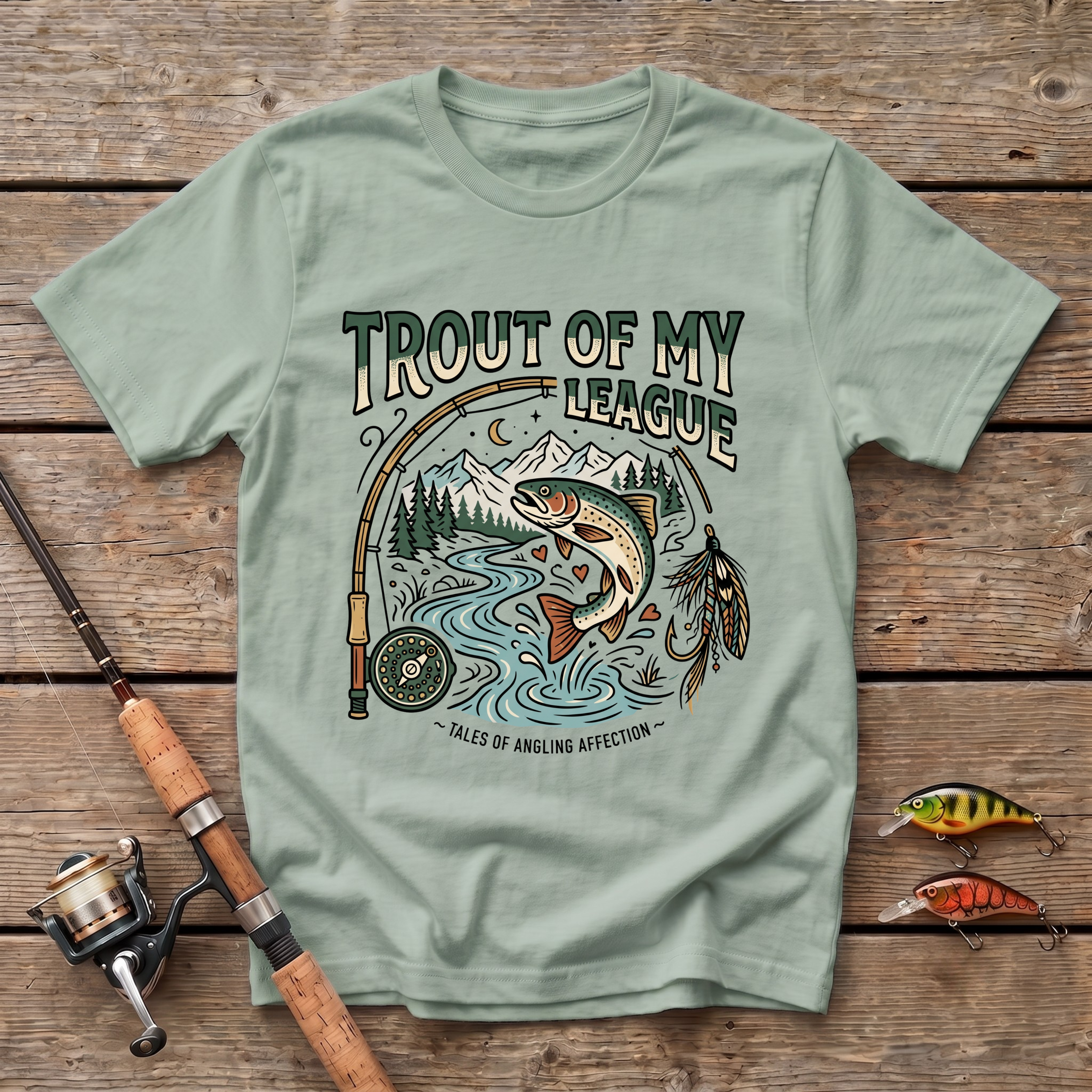 Trout Of My League T-Shirt