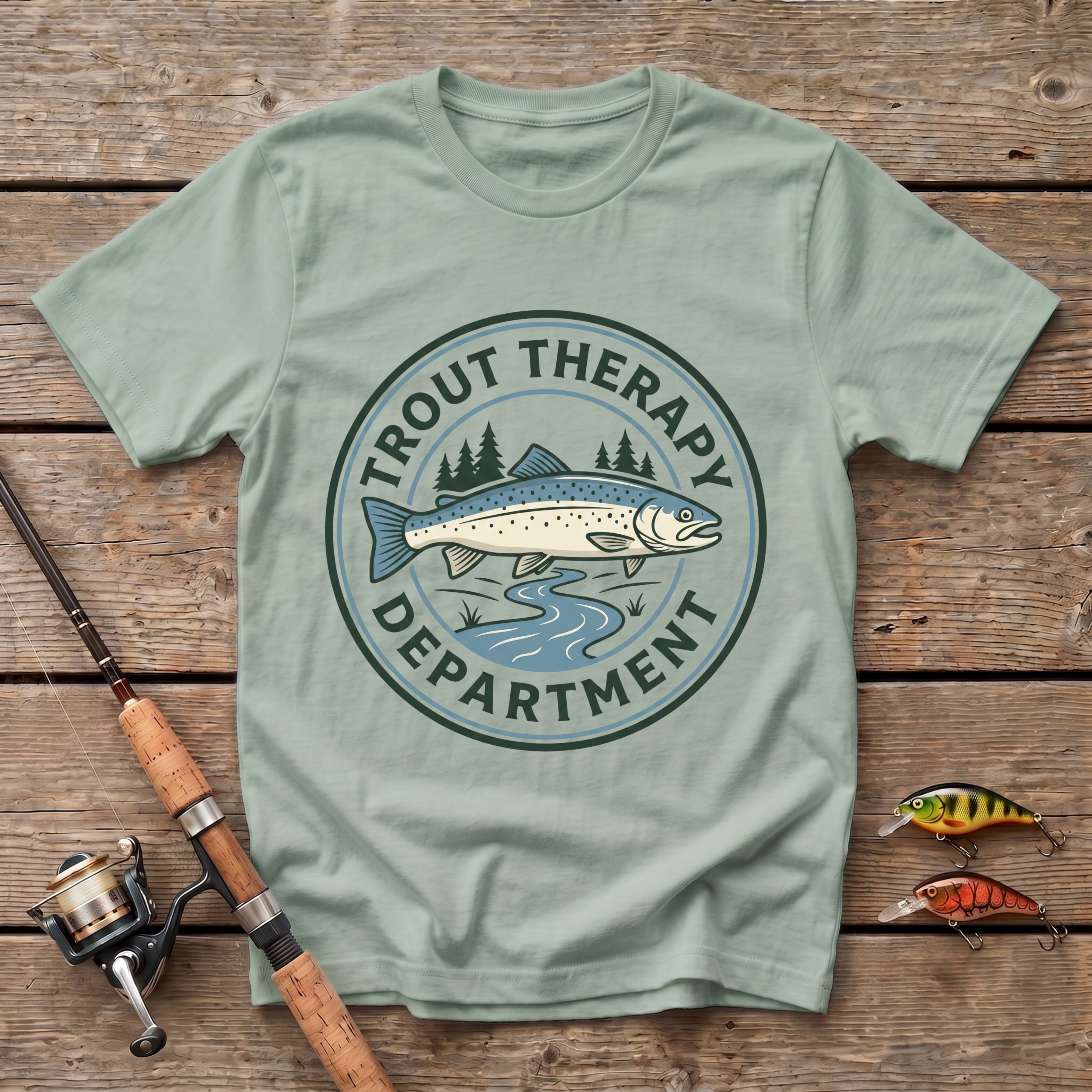Trout Therapy Department T-Shirt