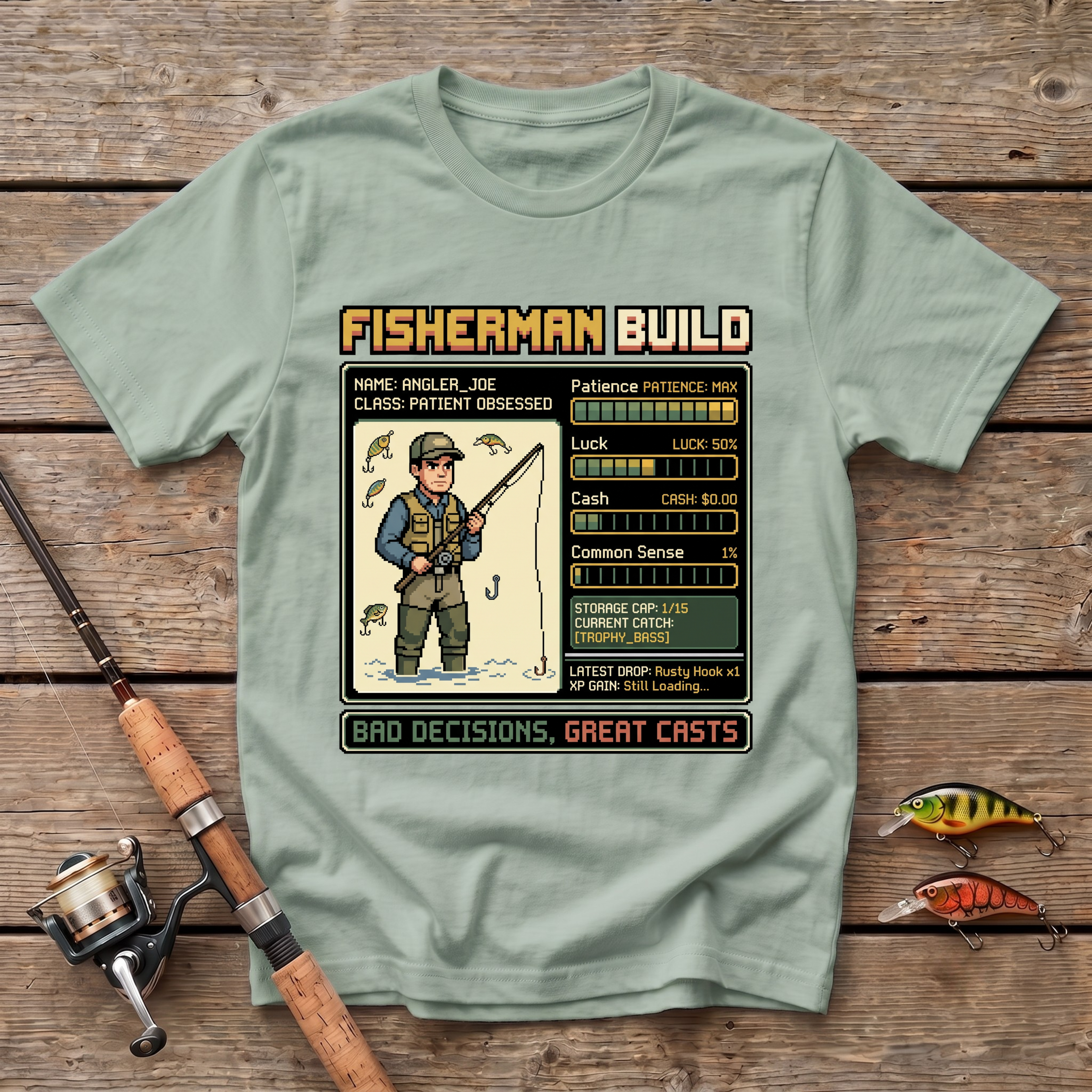 Fisherman Build T-Shirt