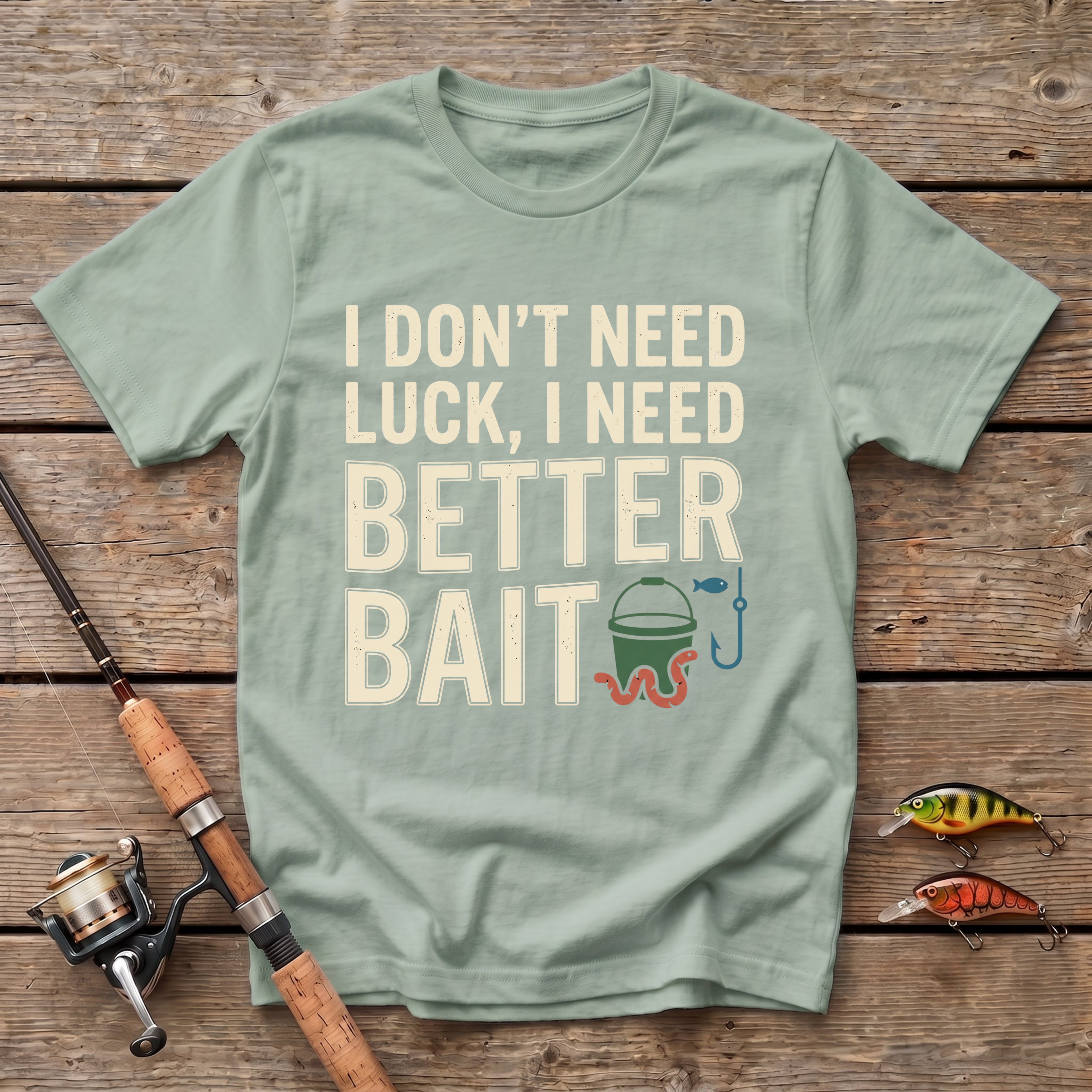 I Don't Need Luck, I Need Better Bait T-Shirt