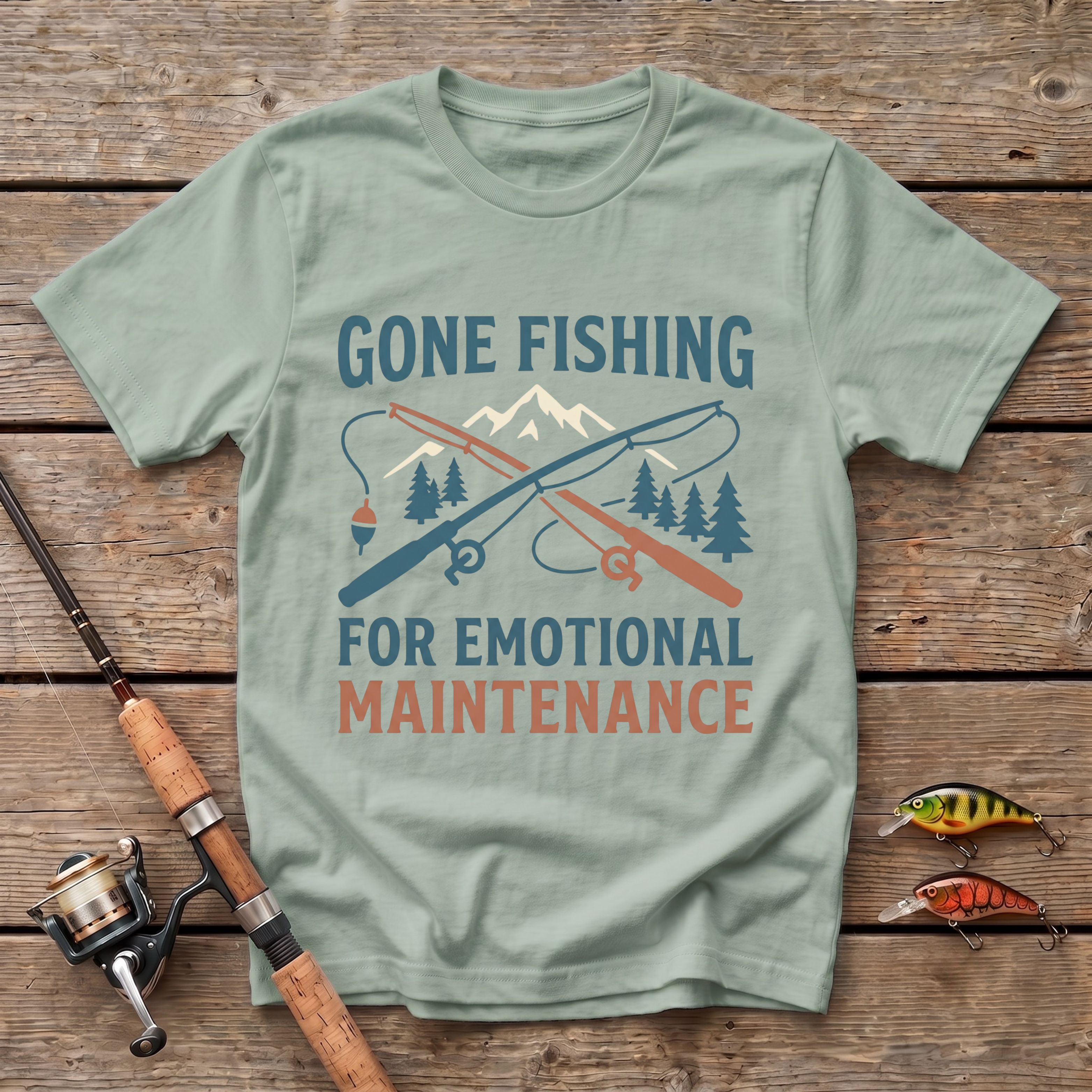 Fishing For Emotional Maintenance T-Shirt