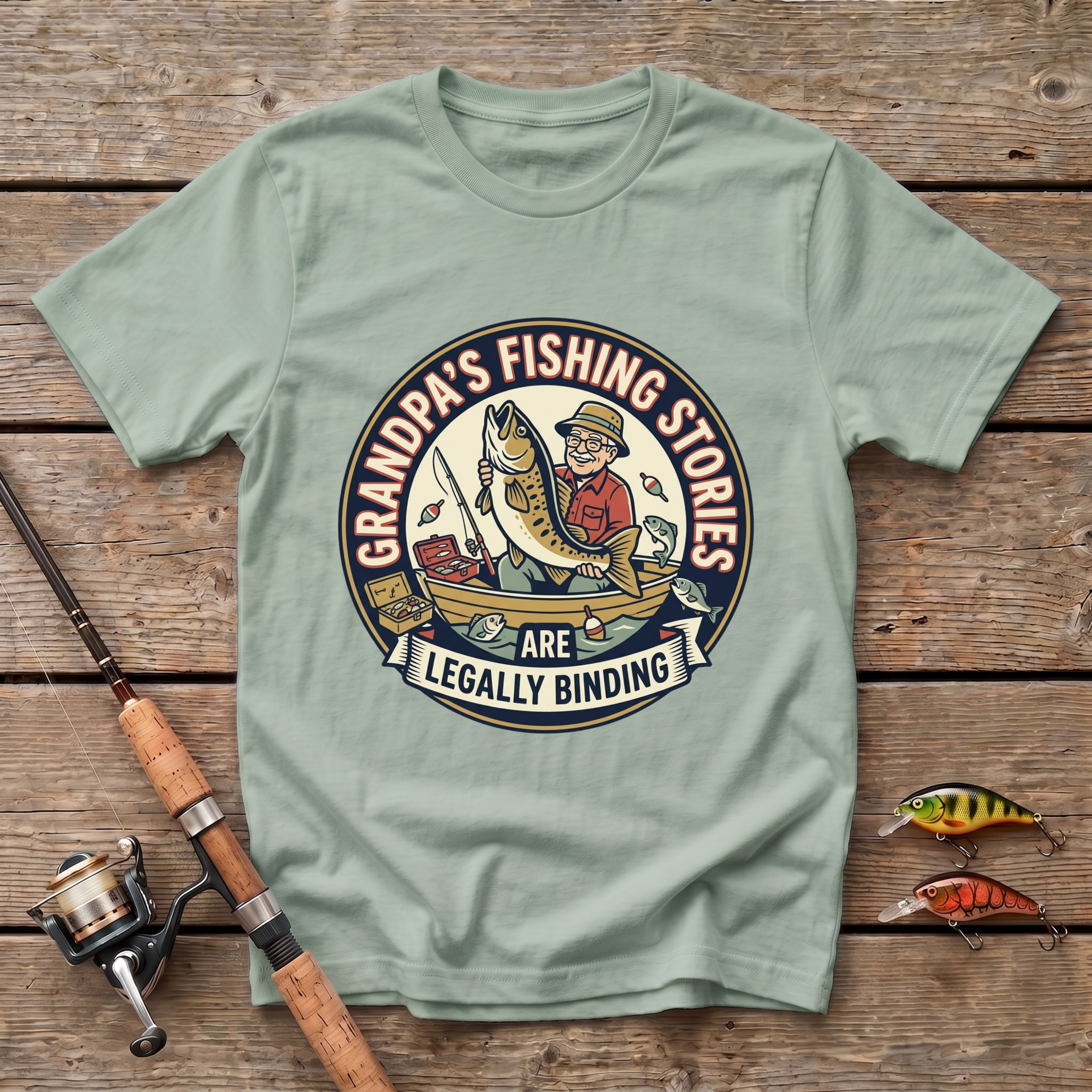 Grandpa's Fishing Stories T-Shirt