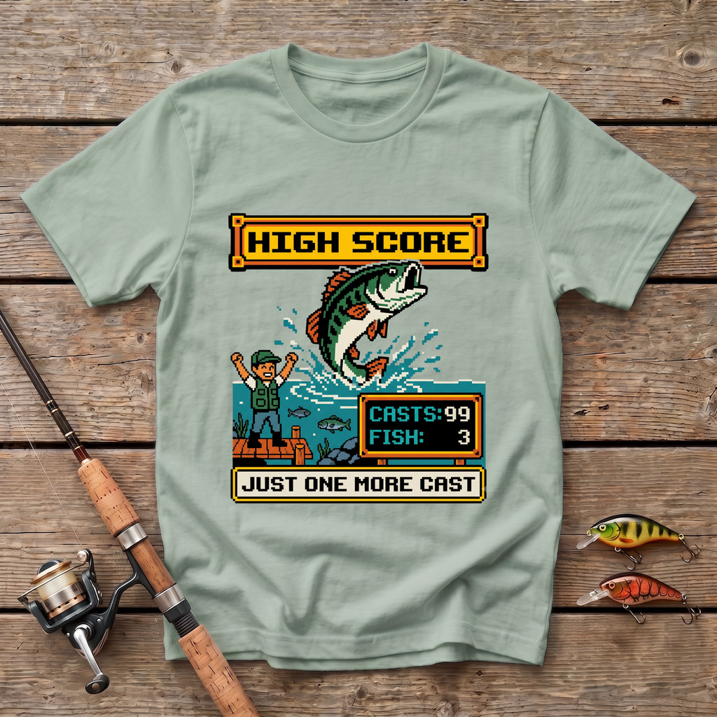 High Score. Just One More Cast T-Shirt