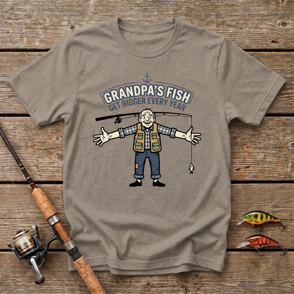 Grandpa's Fish Get Bigger Every Year T-Shirt