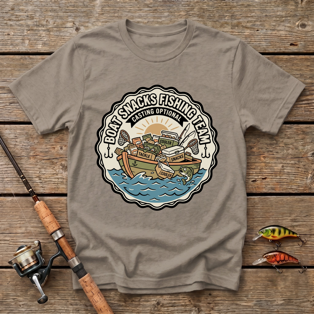 Boat Snacks Fishing Team T-Shirt