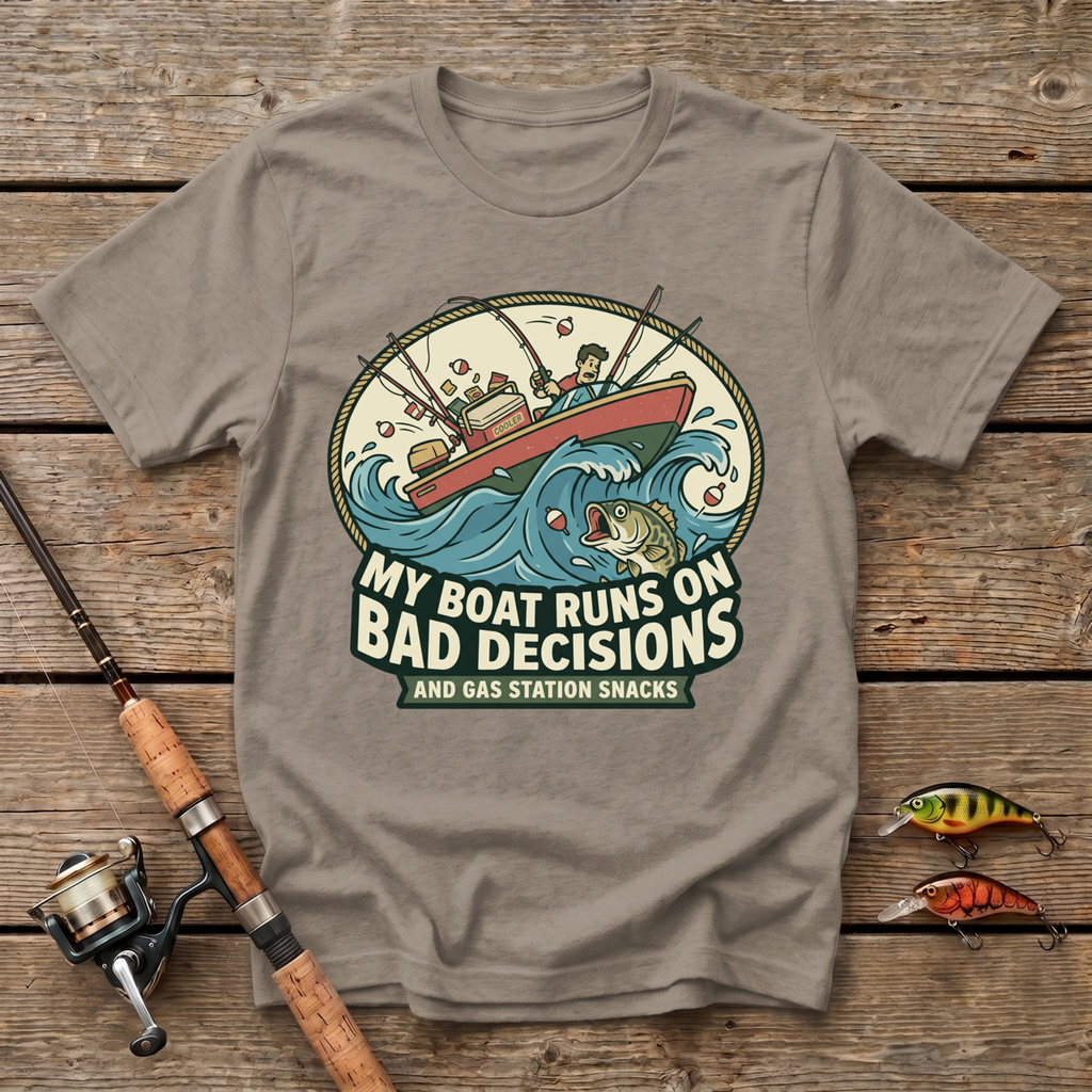 My Boat Runs On Bad Decisions T-Shirt