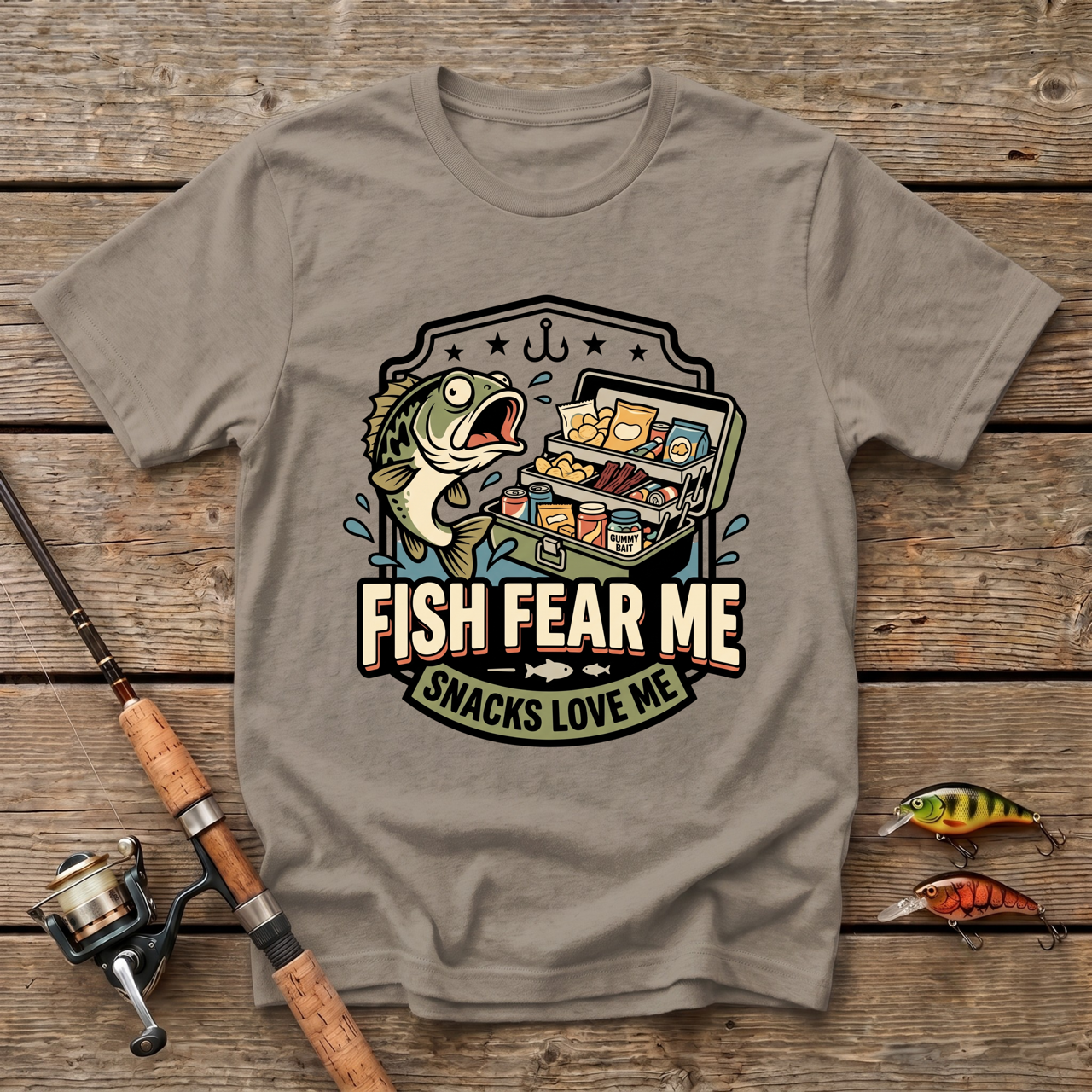 Fish Fear Me, Snacks Love Me T-Shirt