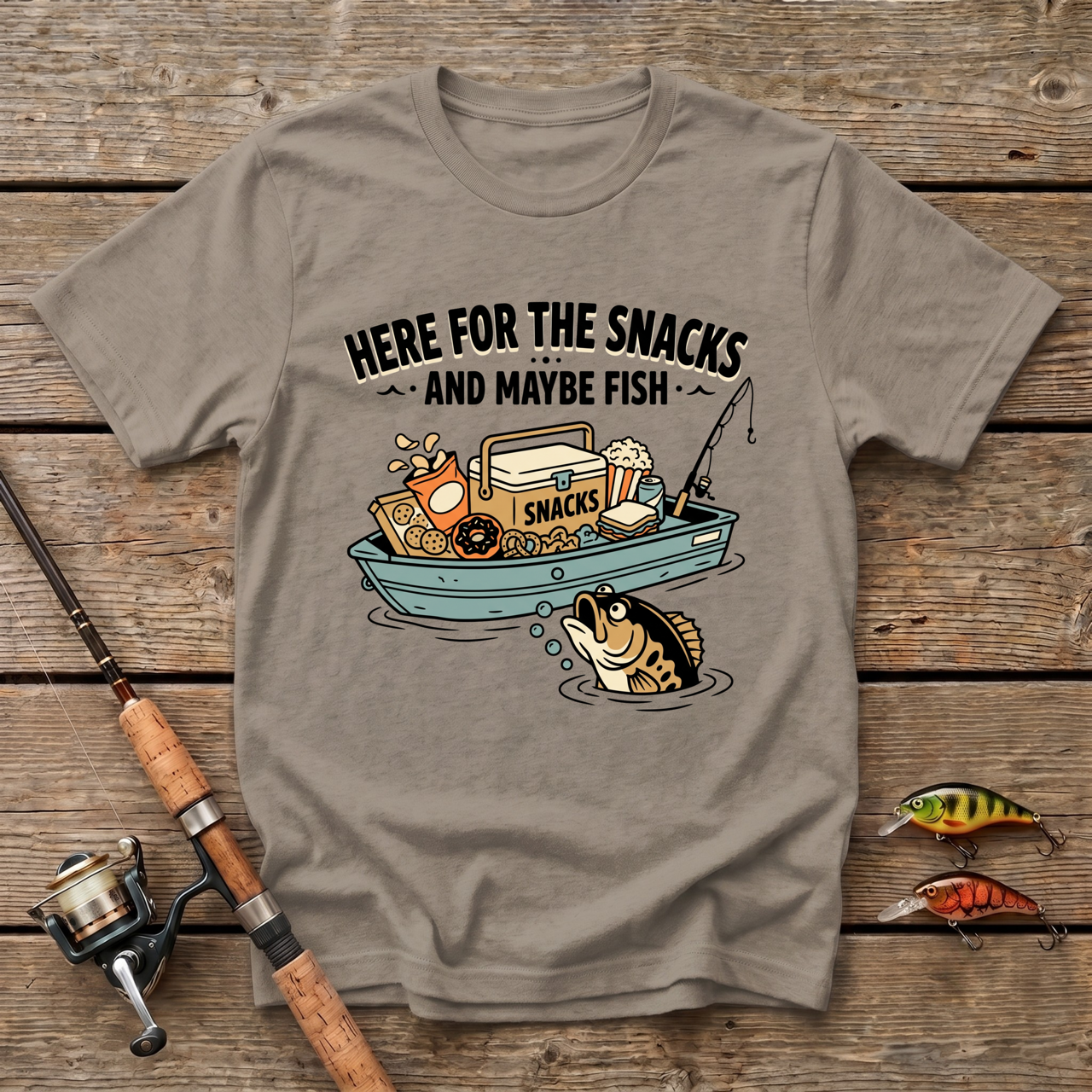 Here For The Snacks And Maybe Fish T-Shirt