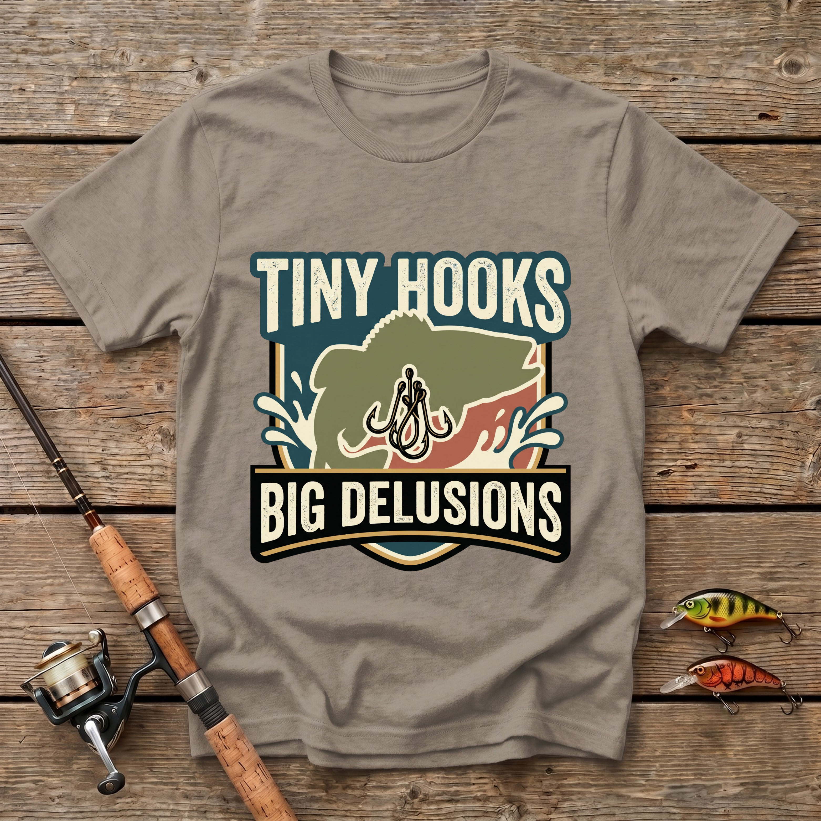 Tiny Hooks Big Delusions T-Shirt