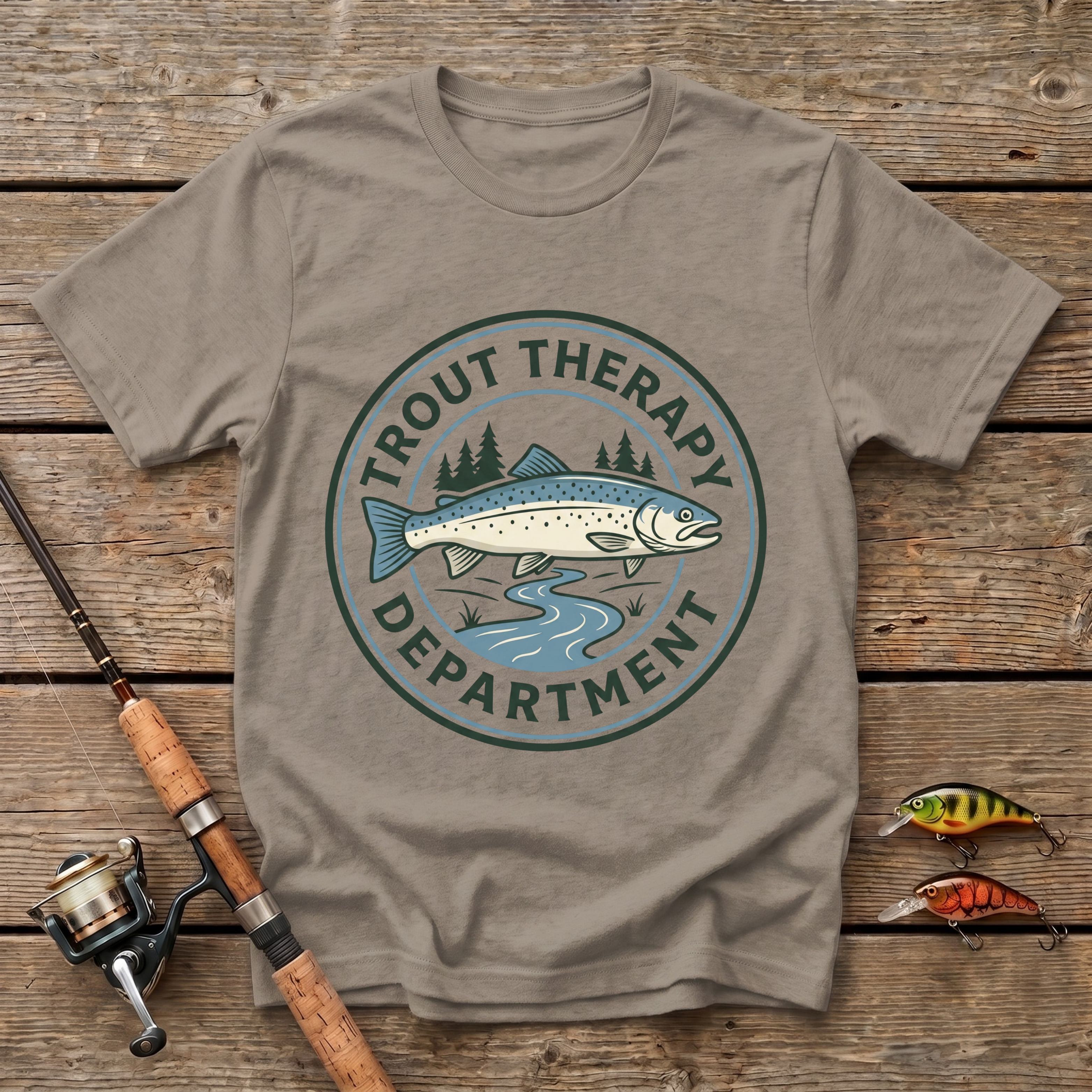 Trout Therapy Department T-Shirt
