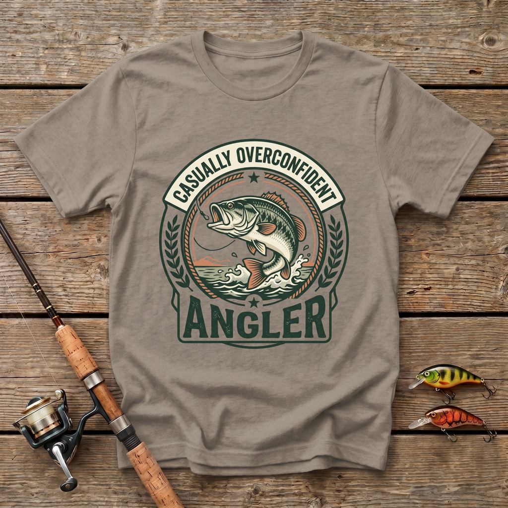 Casually Overconfident Angler T-Shirt