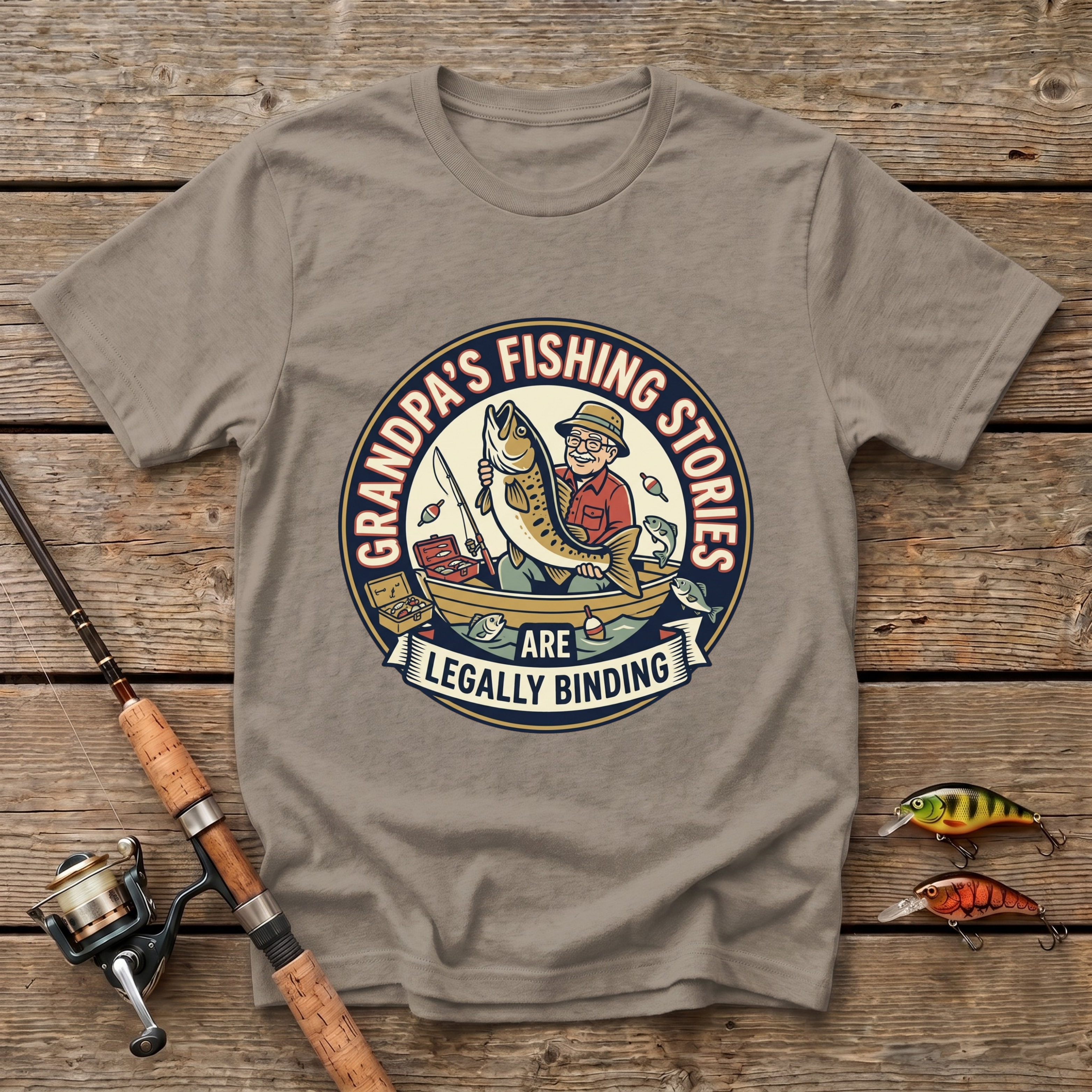 Grandpa's Fishing Stories T-Shirt