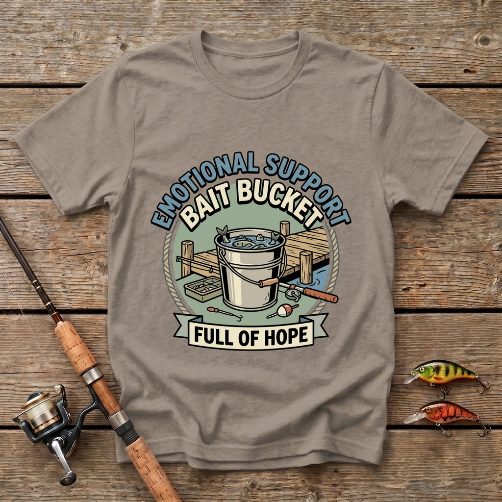 Emotional Support Bait Bucket T-Shirt