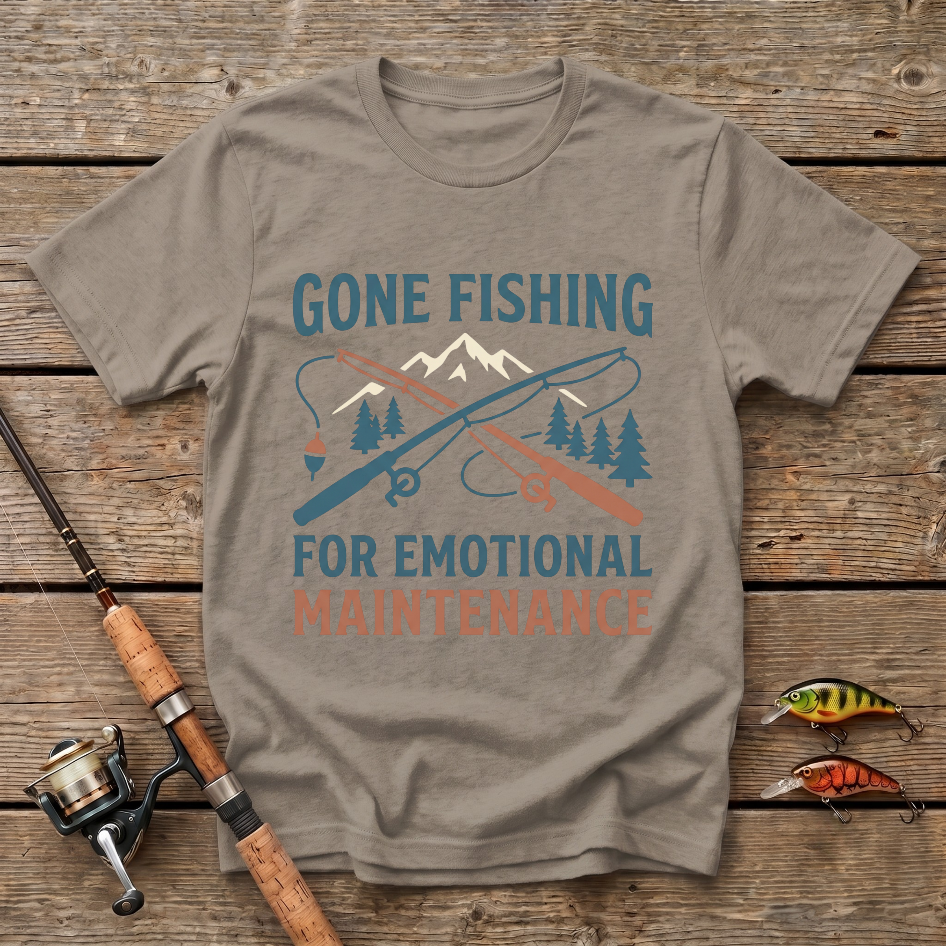 Fishing For Emotional Maintenance T-Shirt